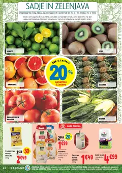 E.leclerc katalog akcije – veljaven od 17.06.2026 | Stran: 14 | Izdelki: Kivi, Grenivka, Zelenjava, Sadje