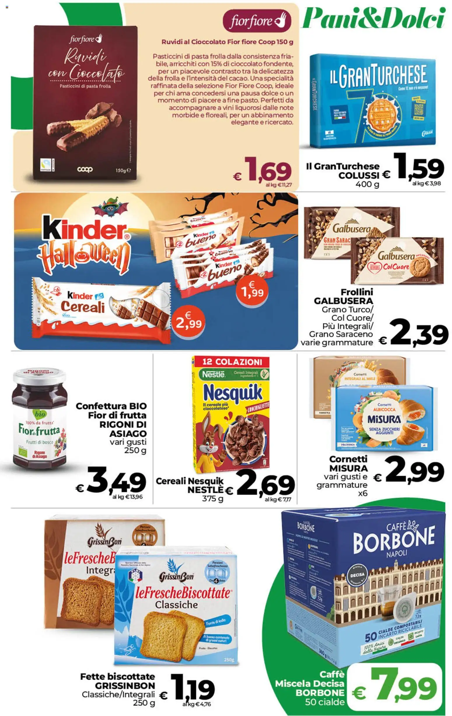 Volantino COOP del 23/10/2026 | Pagina: 14 | Prodotti: Frutti di bosco, Caffè, Basso, Borbone