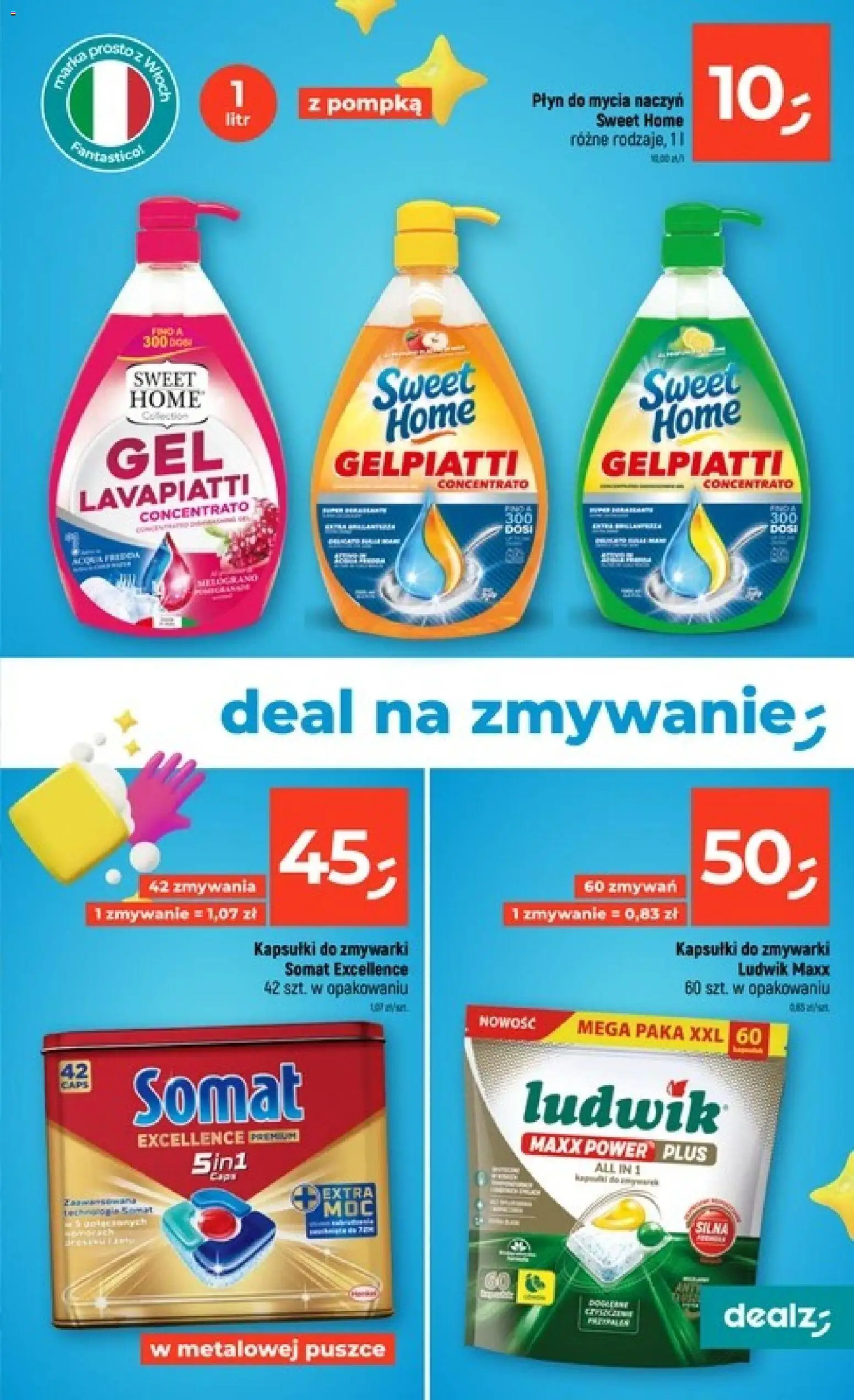 Dealz gazetka - Czysty zysk od 03.09.2026 | Strona: 5 | Produkty: Kapsułki, Kapsułki do zmywarki, Płyn do mycia naczyń