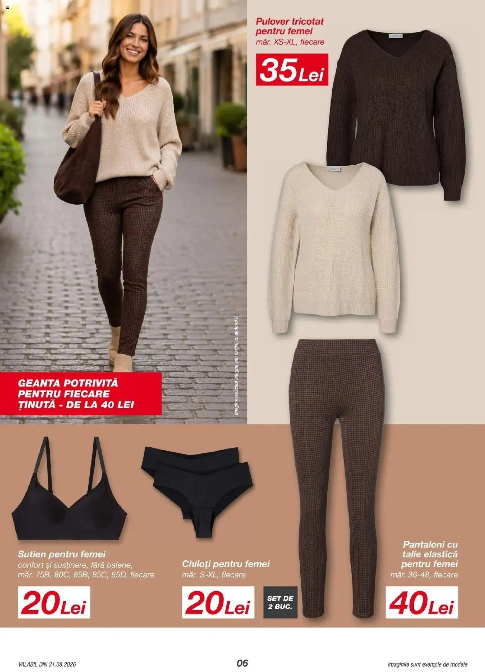 Kik catalog 28.08.2026 - Online magazin Romania | Pagină: 6 | Produse: Geantă, Pulover, Chiloți, Sutien