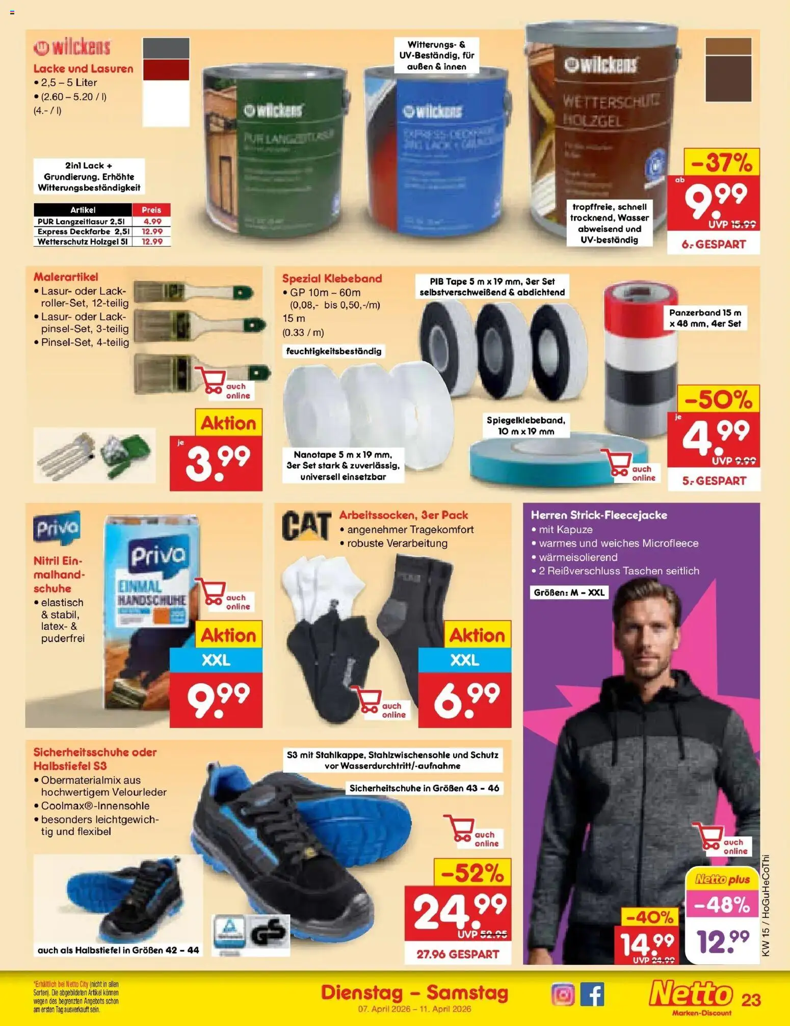 Netto Marken-Discount Prospekt Hamburg	 – gültig ab 07.04.2026 | Seite: 31 | Produkte: Wasser, Handschuhe