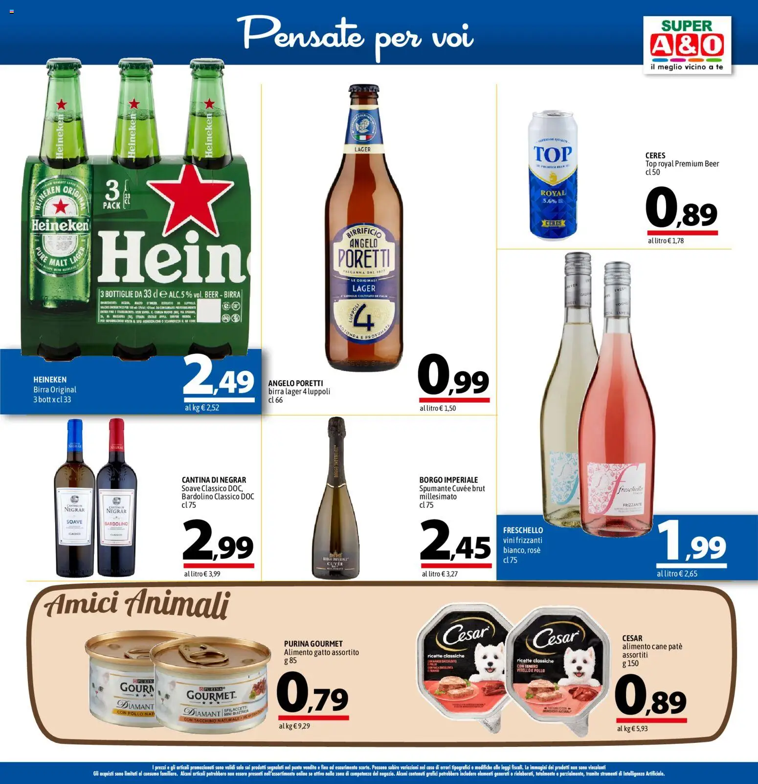 Volantino A&O del 17/09/2026 | Pagina: 13 | Prodotti: Paté, Top, Ceres, Heineken