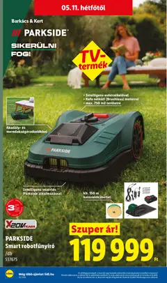 Lidl akciós újság - amely érvényes a következő dátumtól: 07.05.2026 | Oldal: 54 | Termékek: Parkside, Robot, Kefe