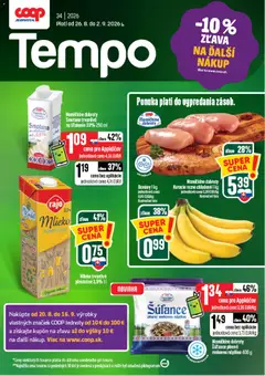 COOP Jednota leták platný od 26.08.2026