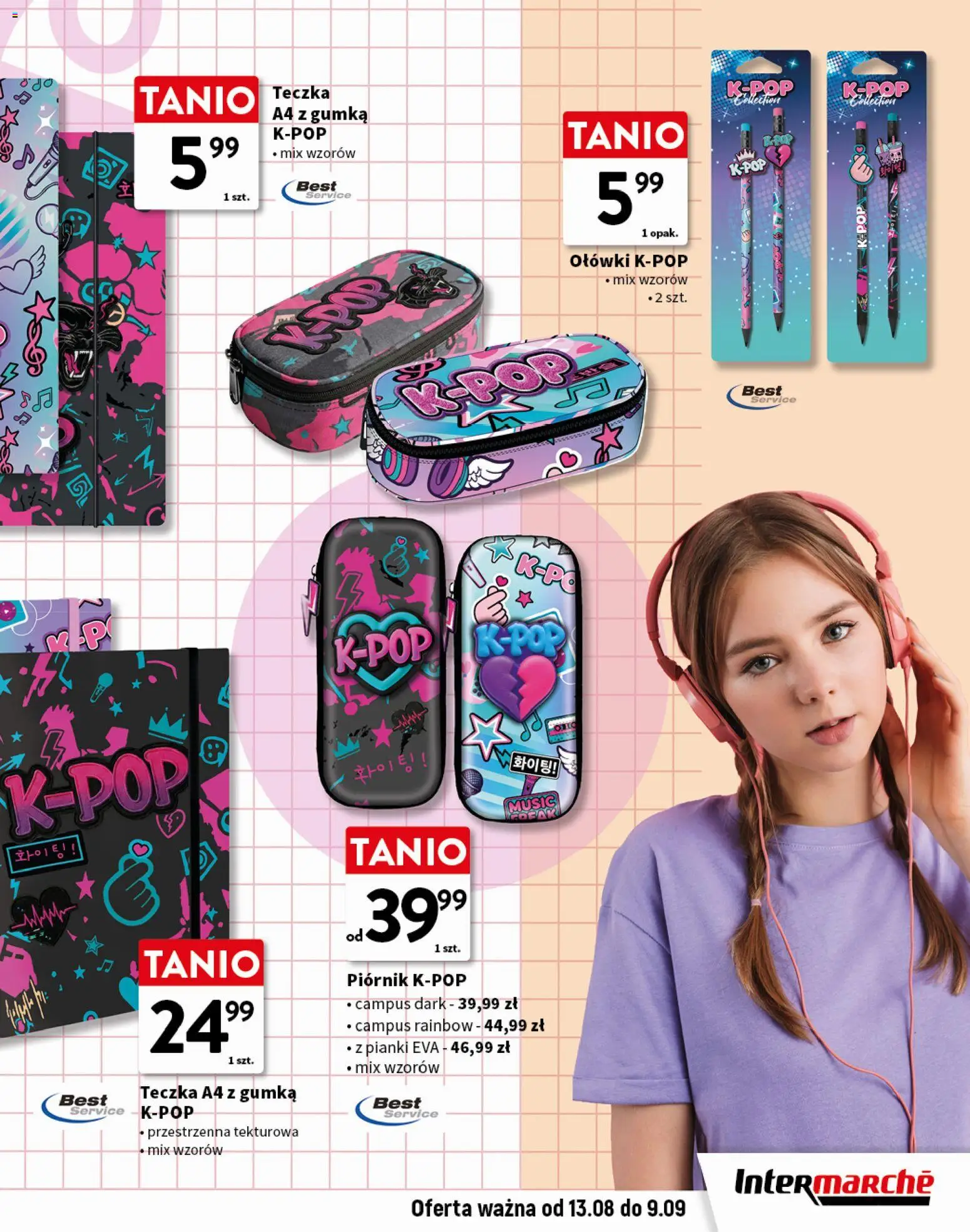 Intermarche gazetka - Gotowi na szkołę od 13.08.2026 | Strona: 7 | Produkty: Pianki, Piórnik