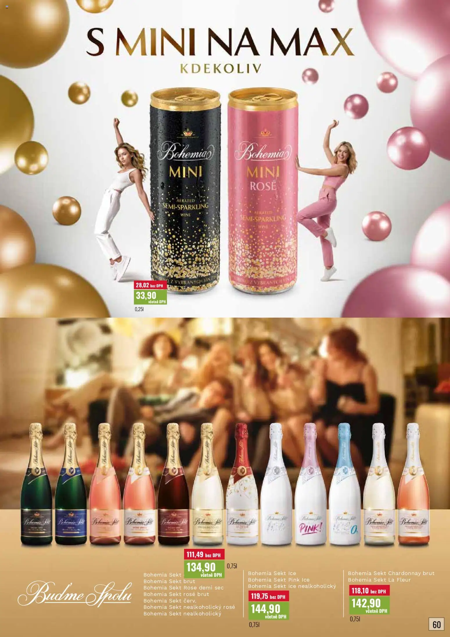 Ratio leták od 01.06.2026 | Strana: 61 | Produkty: Bohemia sekt, Bohemia Sekt Brut, Sekt, Bohemia Sekt Ice