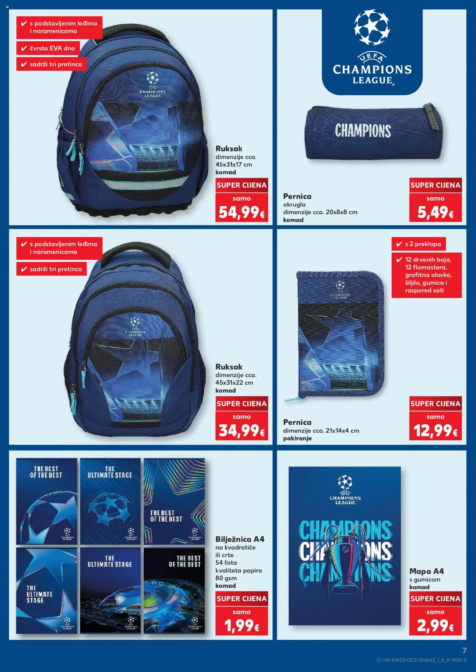 Kaufland katalog | vrijedi od 10.08.2026 | Stranica: 7 | Proizvodi: Pernica, Ruksak, Notebook, Bilježnica