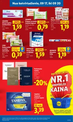 LIDL leidinys galioja nuo 2026.09.14 | Puslapis: 29 | Prekių: Vanduo, Folija, Muilas, Krepšelis