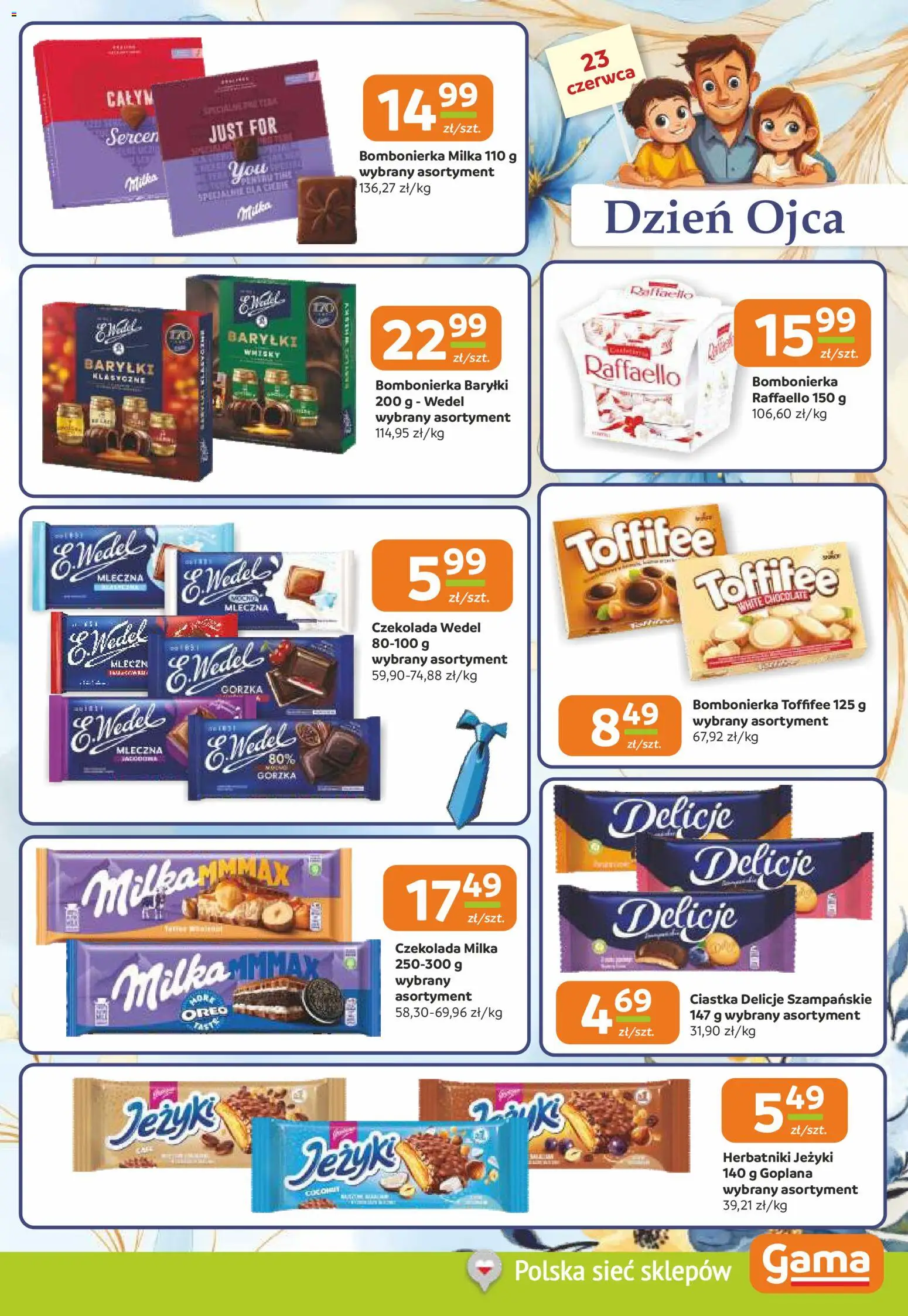 Gama gazetka od 18.06.2026 | Strona: 5 | Produkty: Bombonierka, Milka, Herbatniki, Czekolada