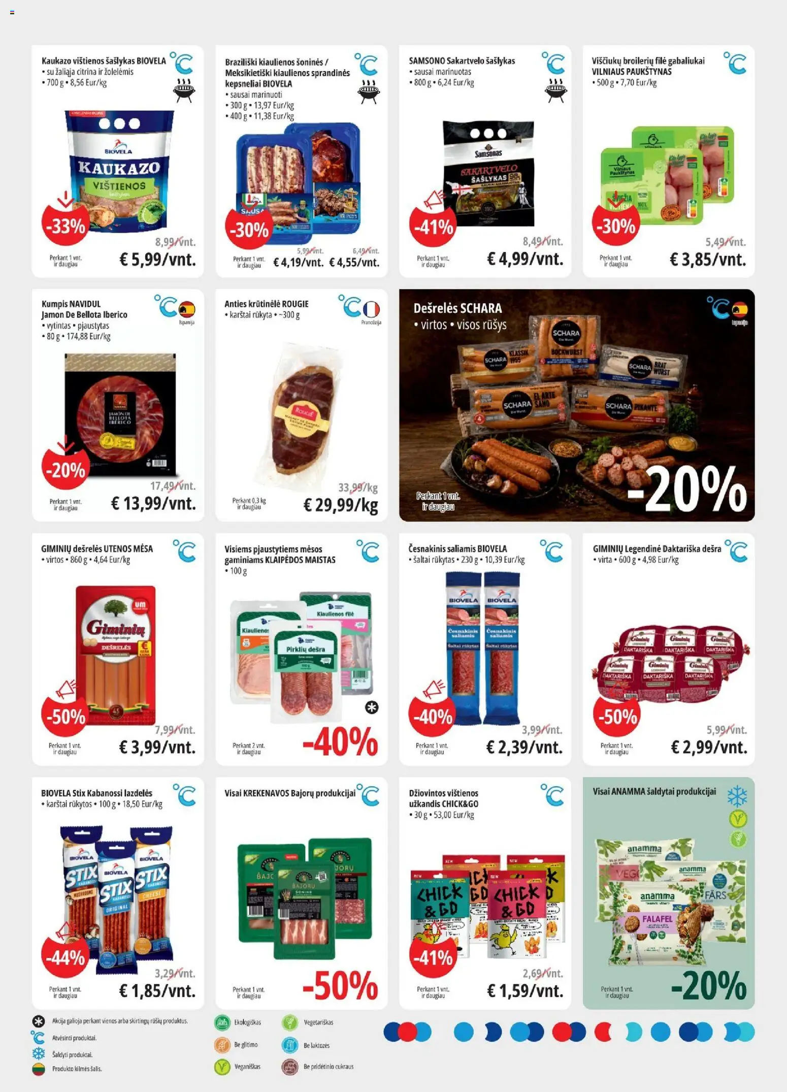 ePromo akcijos nuo 2026.07.15 | Puslapis: 3 | Prekių: Vištienos, Kiaulienos, Saliamis, Dešra