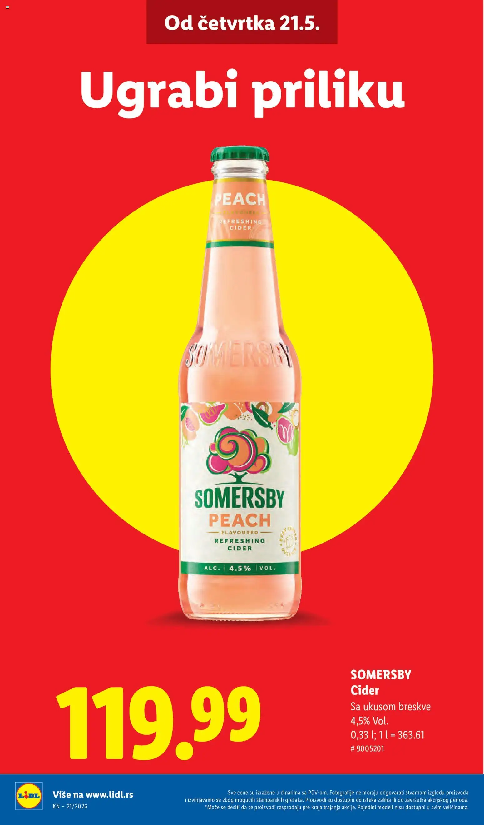 Lidl katalog - važi od 21.05.2026 | Strana: 8 | Proizvode: Cider, Somersby