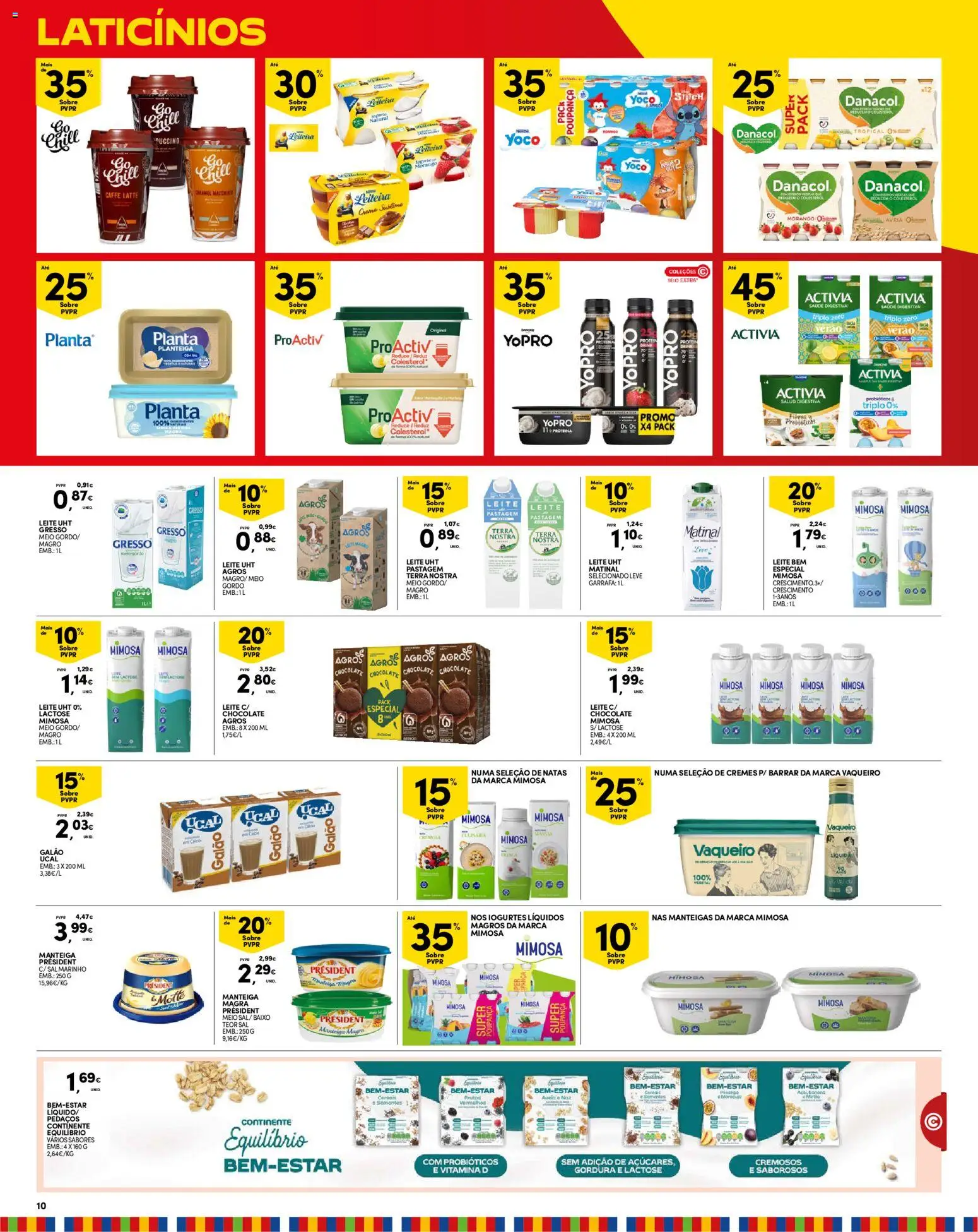Continente Madeira │ válido de 16.06.2026 | Página: 10 | Produtos: Chocolate, Cereais, Creme, Natas