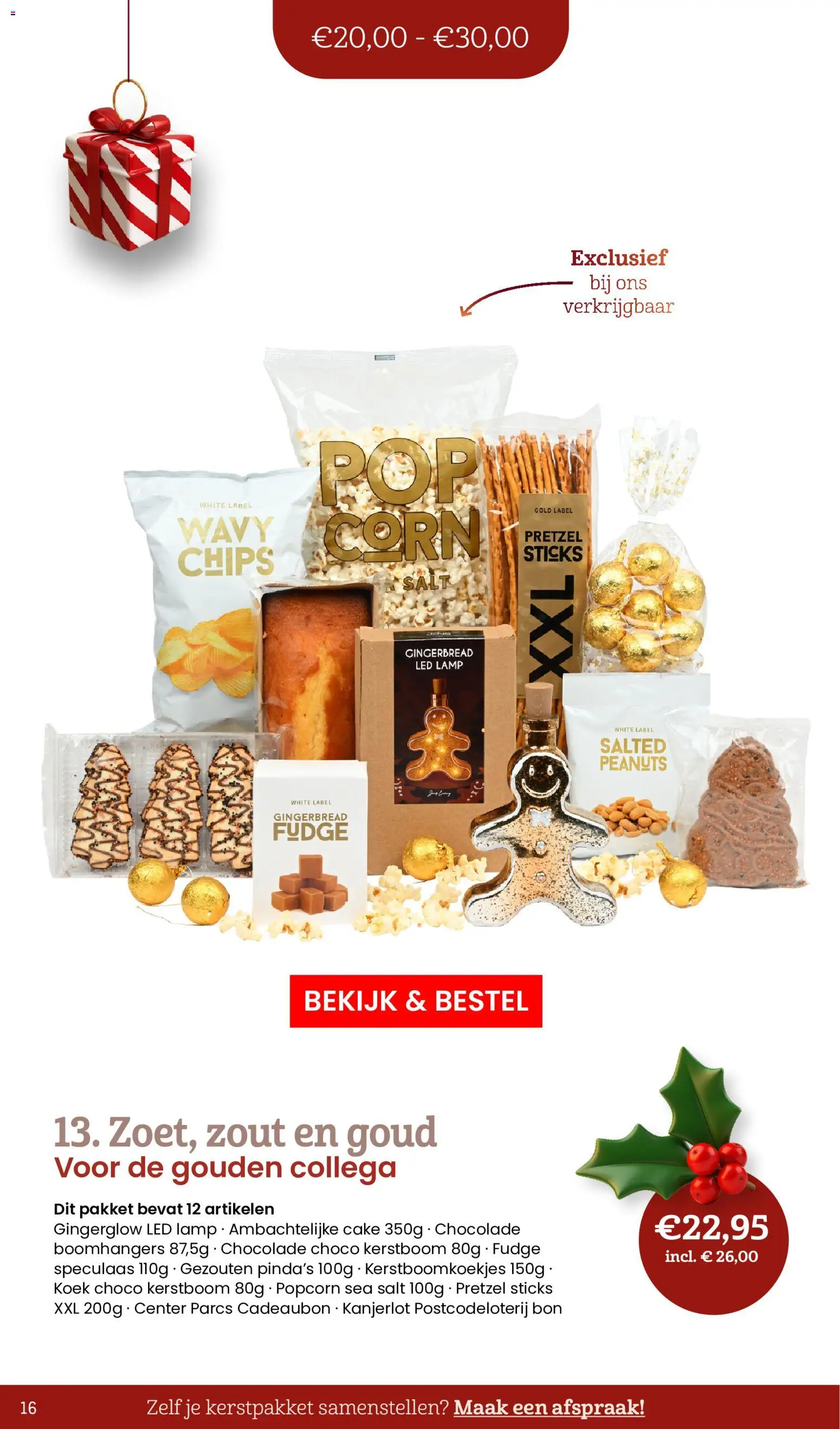 {H1} | Pagina: 16 | Producten: Cadeaubon, Pretzel, Popcorn, Lamp