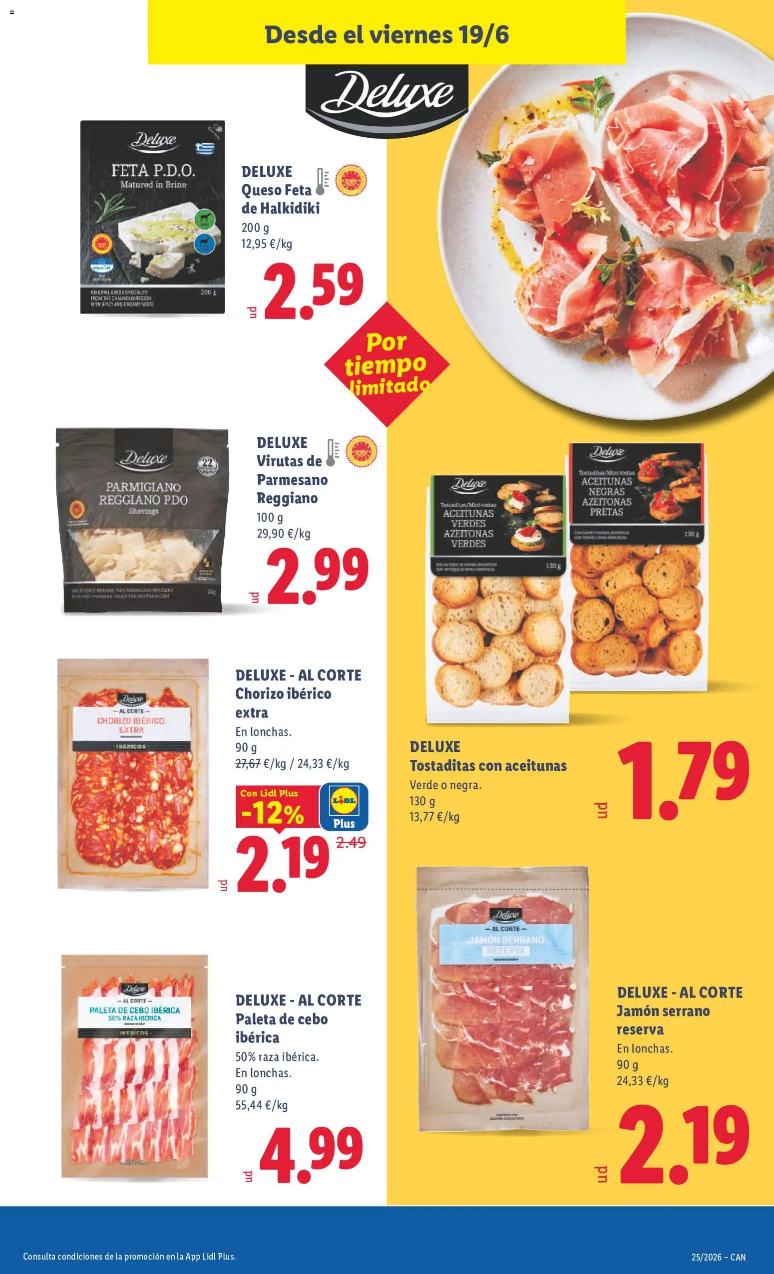 Lidl folleto Canarias │ válido desde el 15.06.2026 | Página: 51 | Productos: Jamón serrano, Queso, Jamón