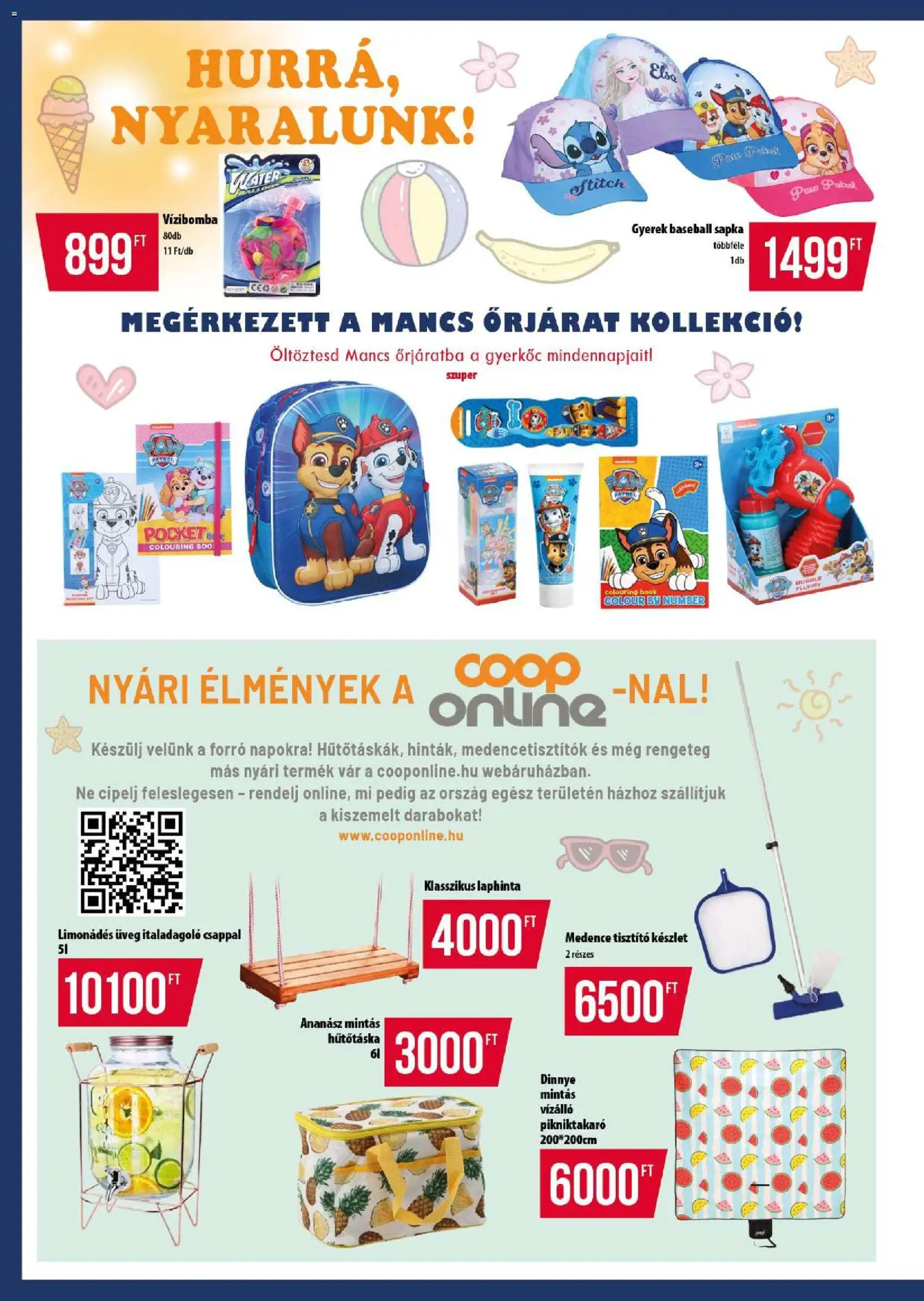 COOP akciós ujság - amely érvényes a következő dátumtól: 2026.07.09. | Oldal: 2 | Termékek: Dinnye, Sapka, Medence, Ananász
