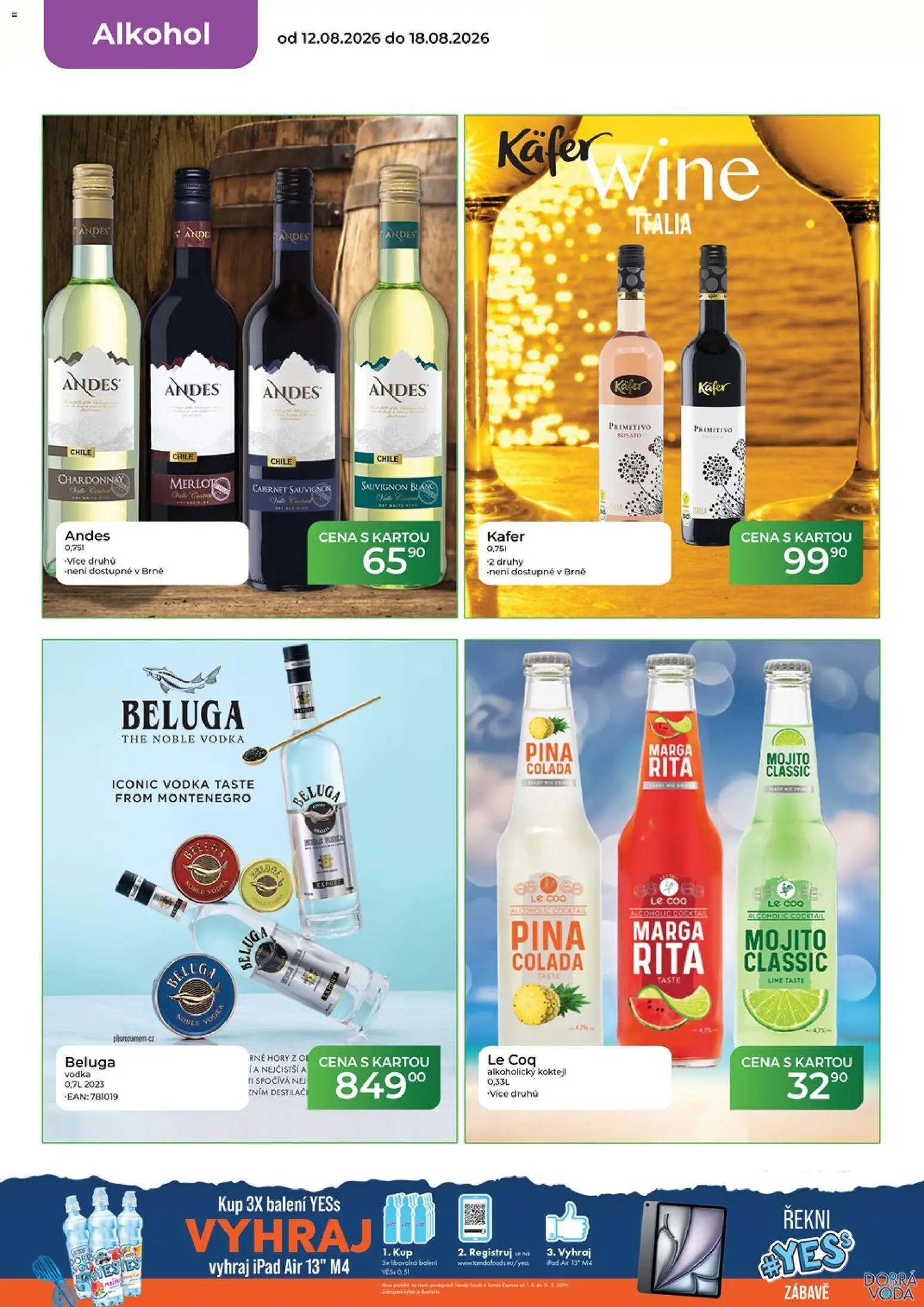 Tamda Foods leták od 12.08.2026 | Strana: 16 | Produkty: Vodka, Mojito, Cabernet Sauvignon, Alkohol