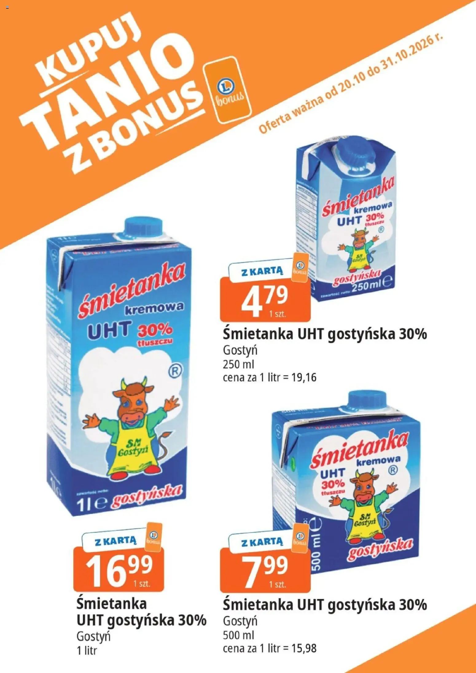 E.Leclerc gazetka - Kupuj Tanio Z Bonus od 20.10.2026 | Strona: 16 | Produkty: Karta