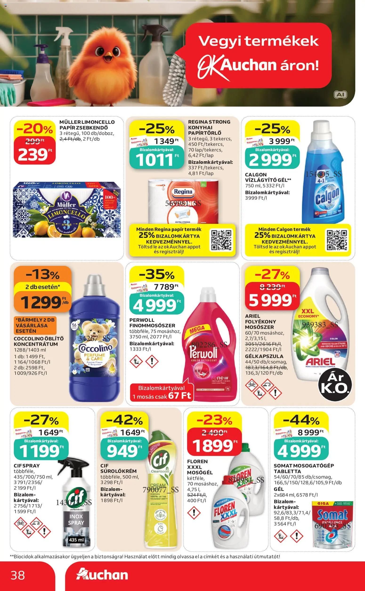 Auchan akciós ujság - amely érvényes a következő dátumtól: 2026.09.03. | Oldal: 38