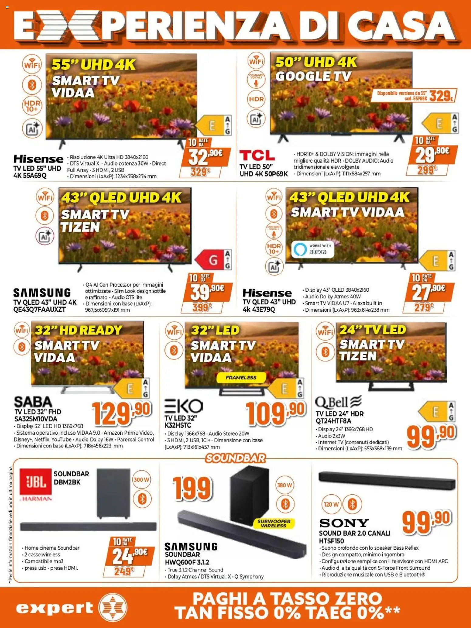 Volantino Expert del 23.04.2026 | Pagina: 16 | Prodotti: Soundbar, TV, Audio, MP3