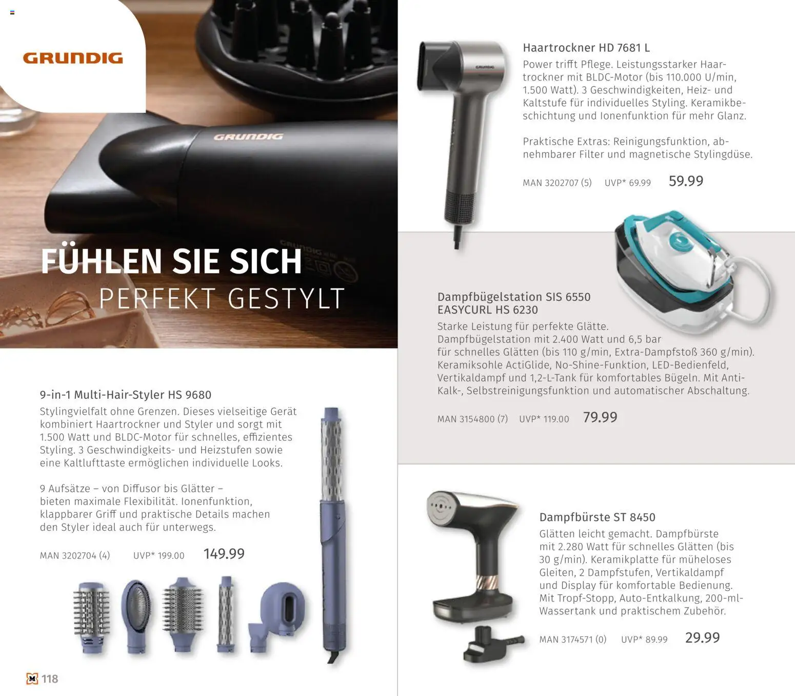 Müller Haushaltskatalog – gültig ab 01.10.2026 | Seite: 118 | Produkte: Trockner, Haartrockner
