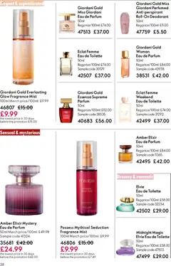 Preview of Oriflame - Offers valid from 27.05.2026 | Page: 38 | Products: Fragrance, Eau de toilette, Deodorant, Antiperspirant