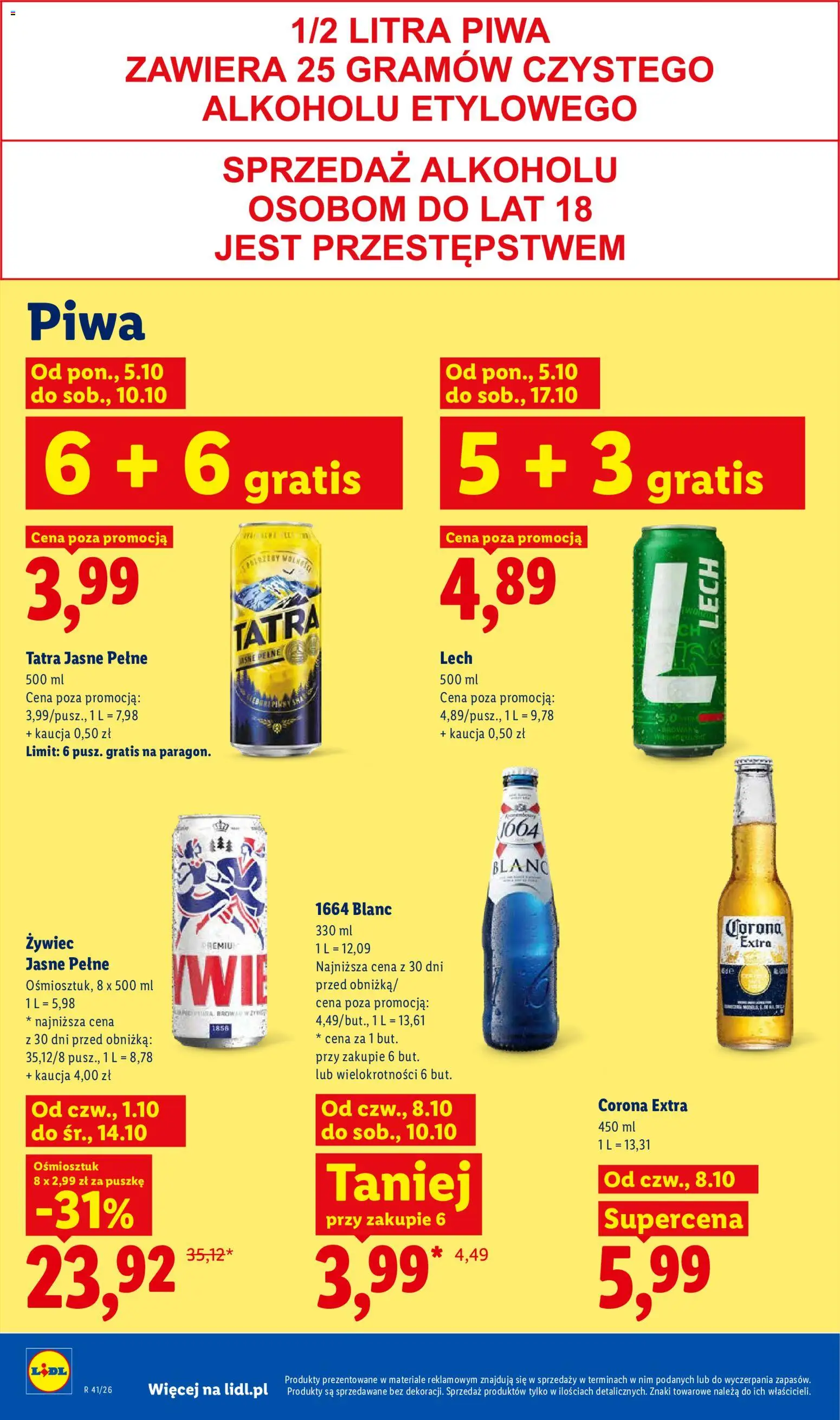 Lidl Polsko leták od 08.10.2026 | Strana: 74 | Produkty: Corona Extra