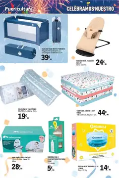 Vista previa E.Leclerc Aniversario válido desde el 13/07/2026 | Página: 38 | Productos: Colchon, Cuna, Baño