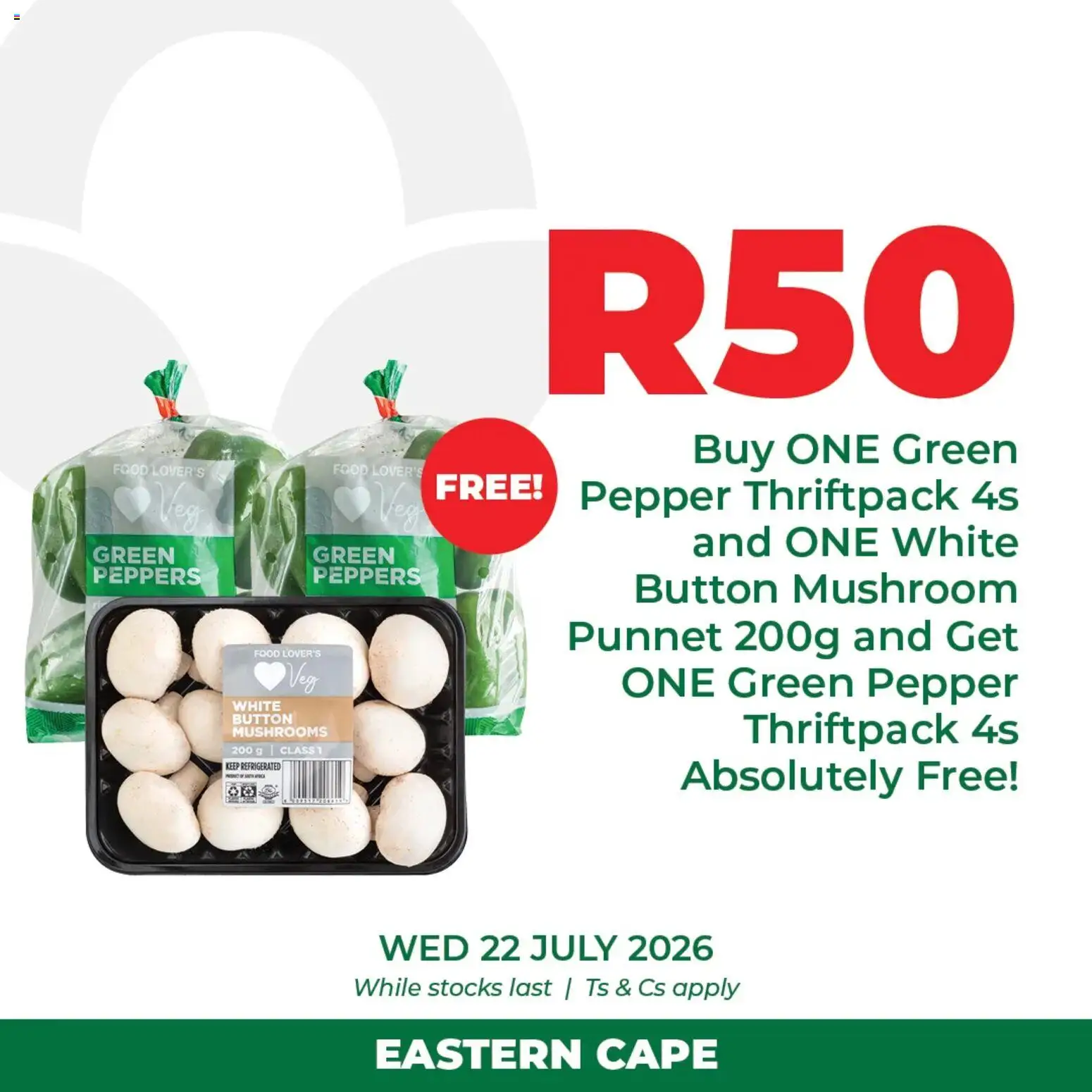New Food Lover's Market catalogue – valid from 22/07/2026 | Page: 3 | Products: Mushrooms, Pepper