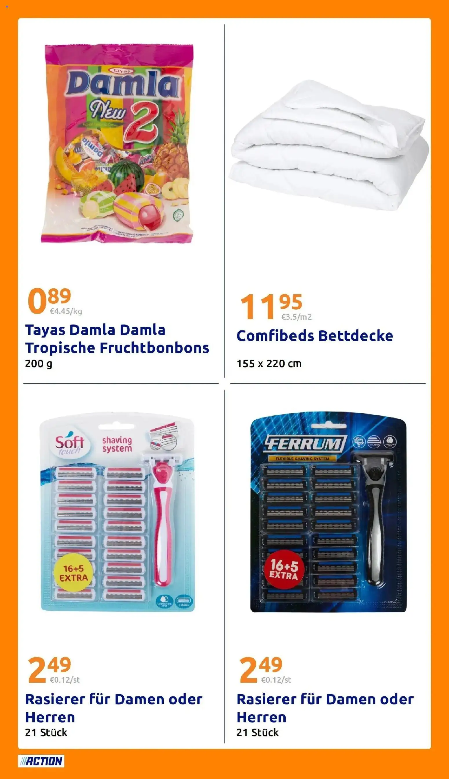 Action Aktueller Prospekt ab 26.08.2026 → Angebote nächste Woche | Seite: 23 | Produkte: Rasierer, Bettdecke
