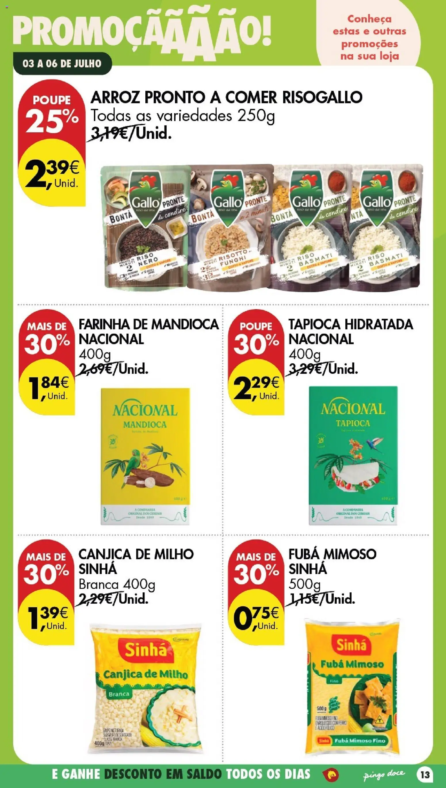 Pingo Doce Poupe este Fim de Semana │ válido de 03/07/2026 | Página: 11 | Produtos: Ferro, Tapioca, Cereais, Milho