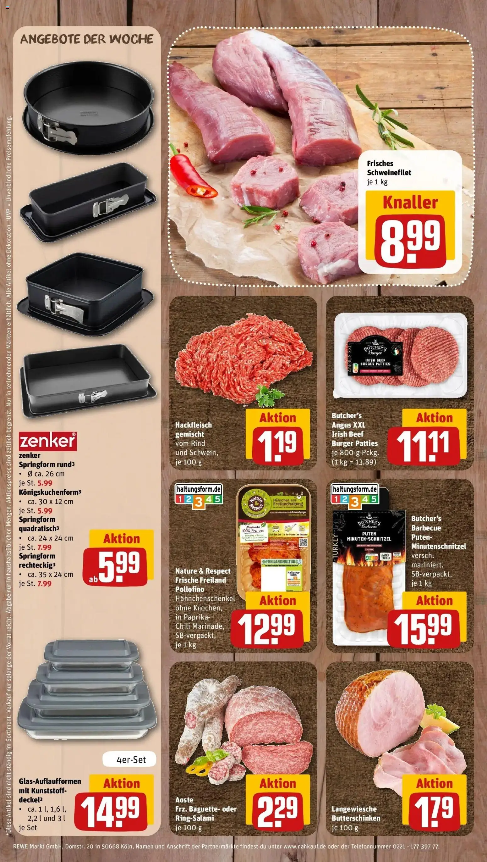 REWE Prospekt ab 24.08.2026 zum Blättern » Angebote | Seite: 10 | Produkte: Hahnchen, Hahnchenschenkel, Chili, Hackfleisch