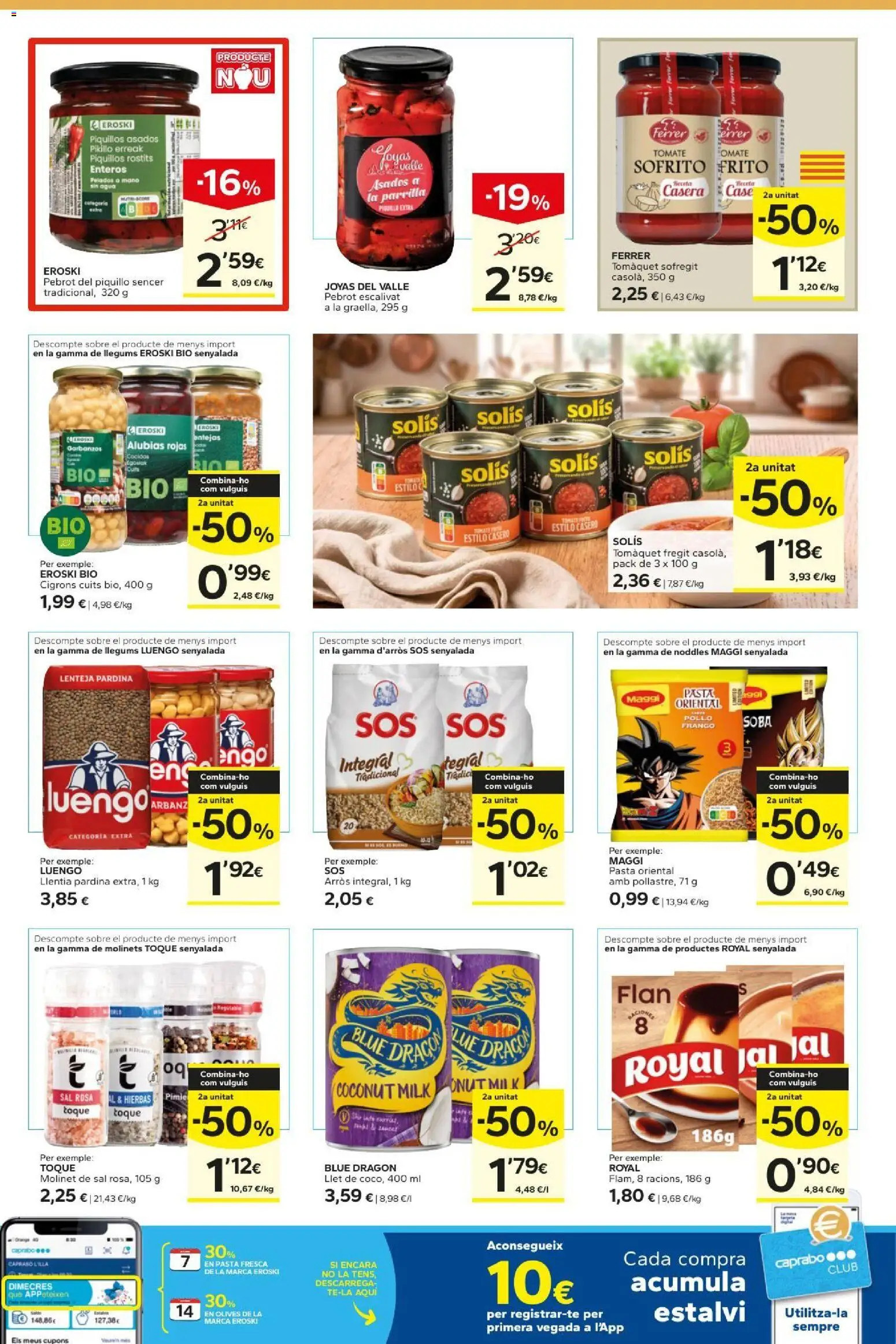 Caprabo folleto │ válido desde el 01/10/2026 | Página: 15 | Productos: Pasta, Parrilla, Pollo, Hierbas