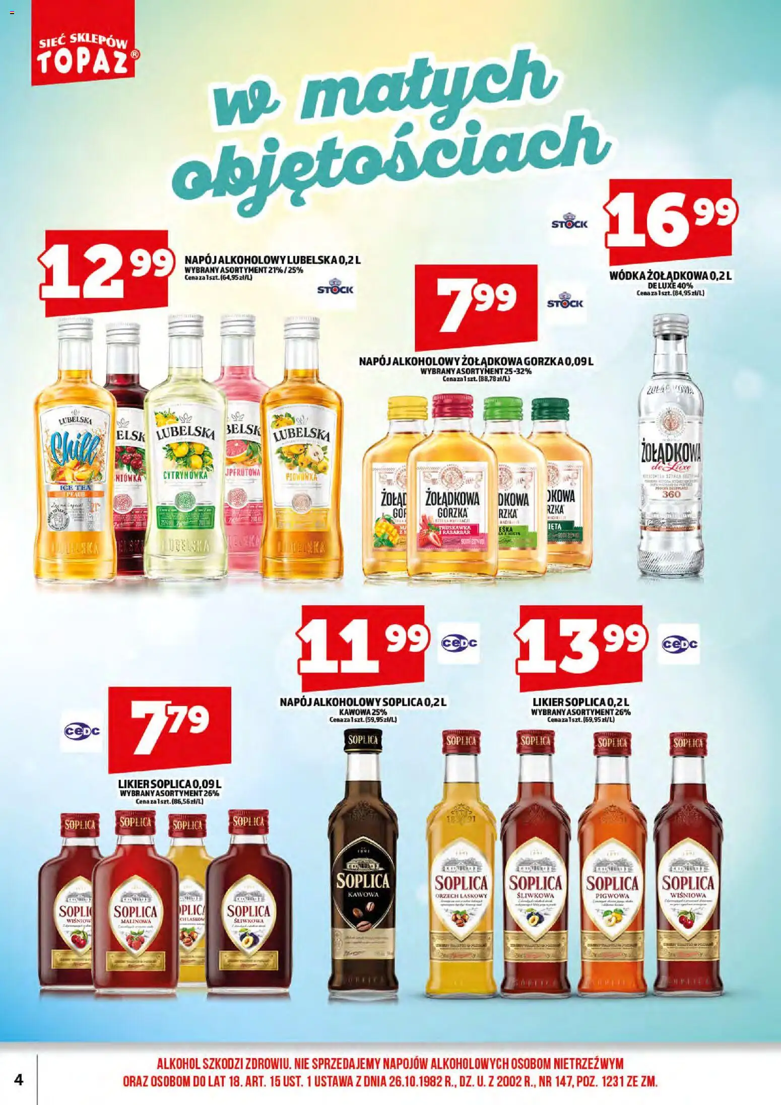 Topaz gazetka alkoholowa od 15.06.2026 | Strona: 6 | Produkty: Ice Tea, Alkohol