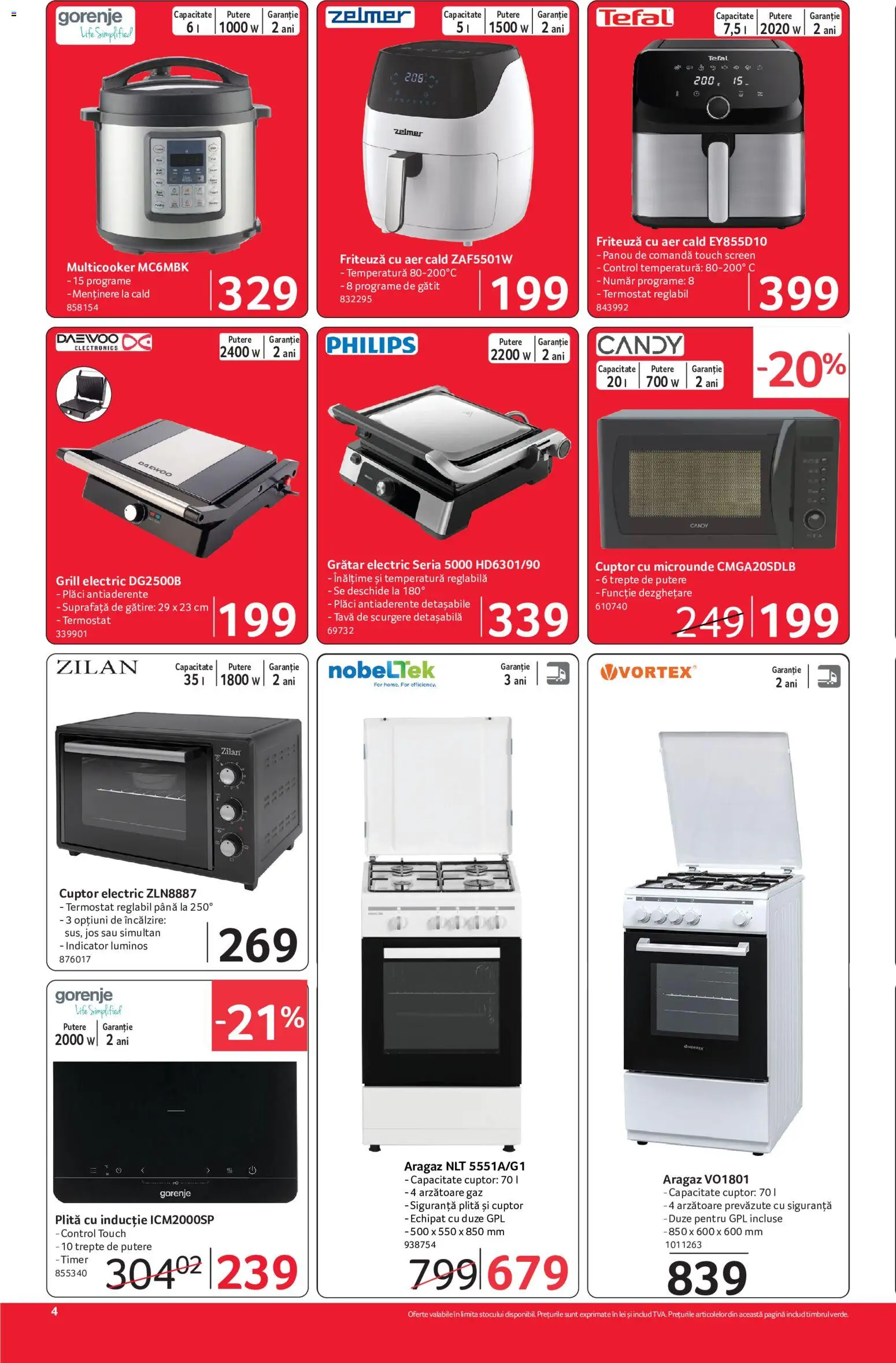 Noul catalog Selgros – valabil de la 18.09.2026 | Pagină: 4 | Produse: Tava, Aragaz, Friteuză, Grătar
