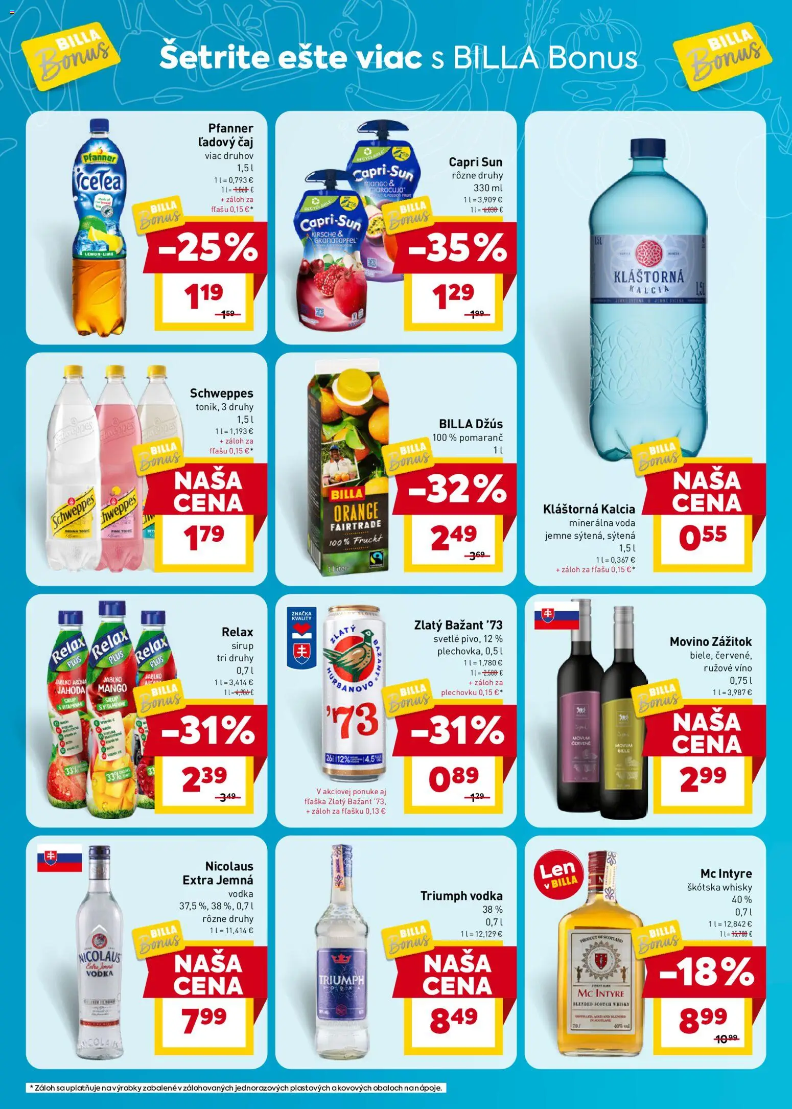 Nové Billa akcie – leták je platný od 03.06.2026 | Strana: 6 | Produkty: Víno, Zlatý Bažant, Vodka, Mango