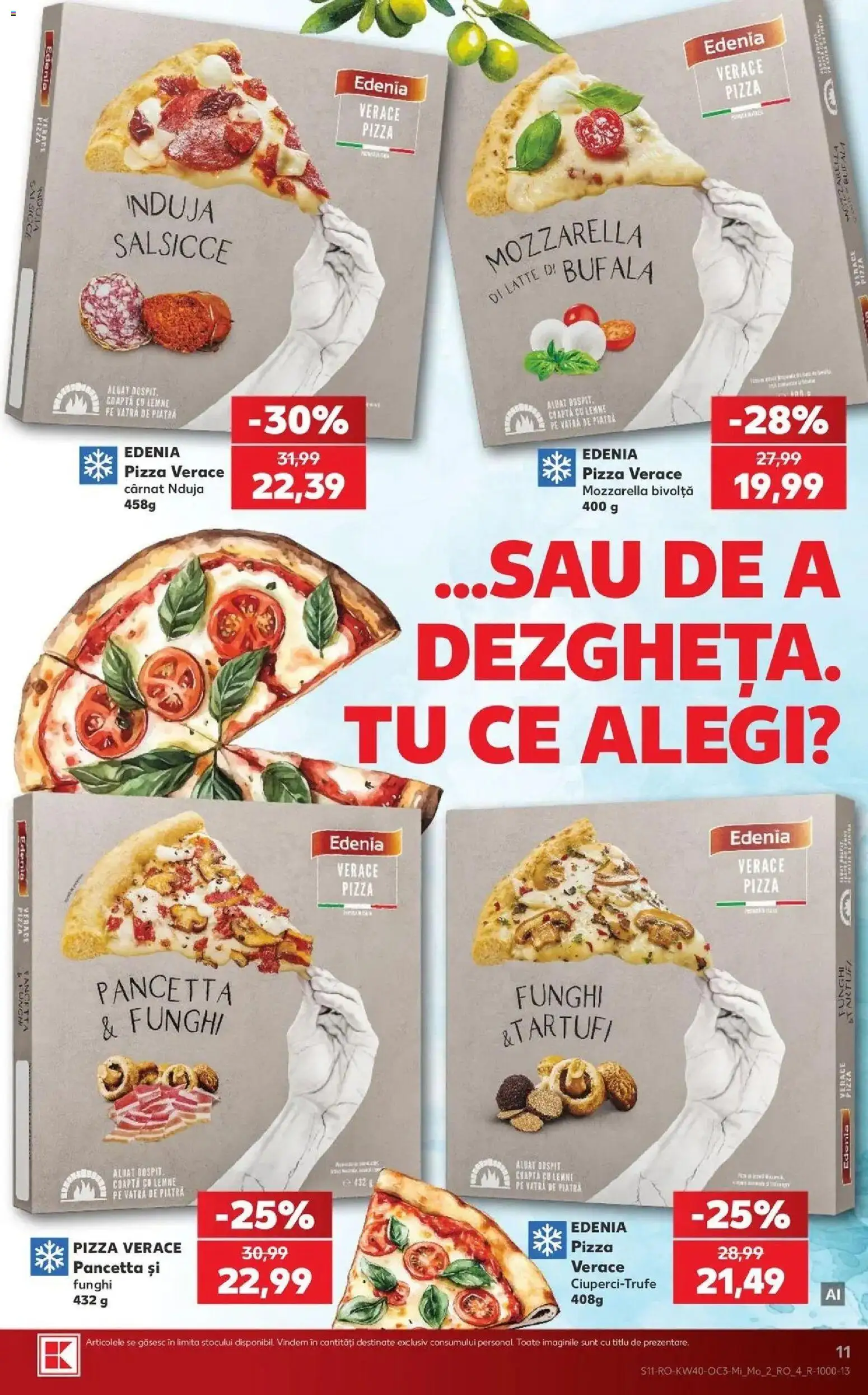 Kaufland Galați 30.09.2026 - Revista si Oferta | Pagină: 11 | Produse: Aluat, Mozzarella, Pizza