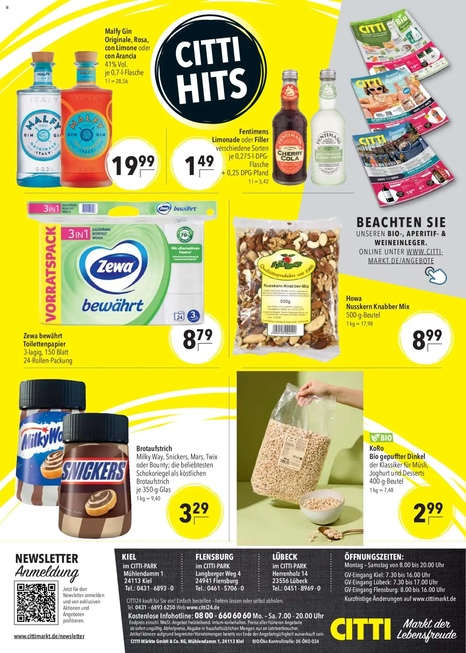 CITTI Markt Prospekt – gültig ab 01.07.2026 | Seite: 4 | Produkte: Cola, Zewa, Snickers, Twix