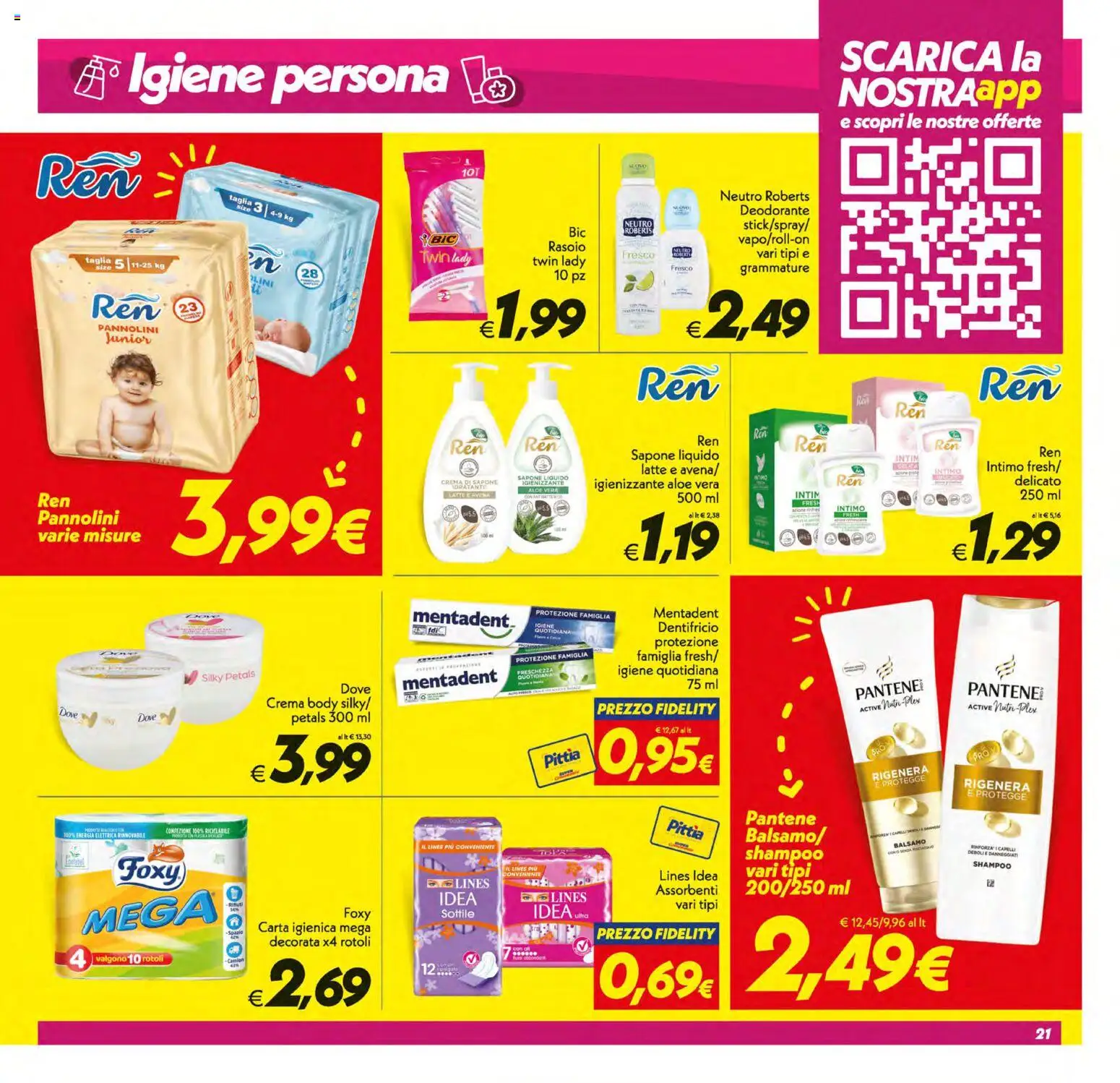 Volantino SuperConveniente del 10/07/2026 | Pagina: 21 | Prodotti: Shampoo, Dentifricio, Latte, The