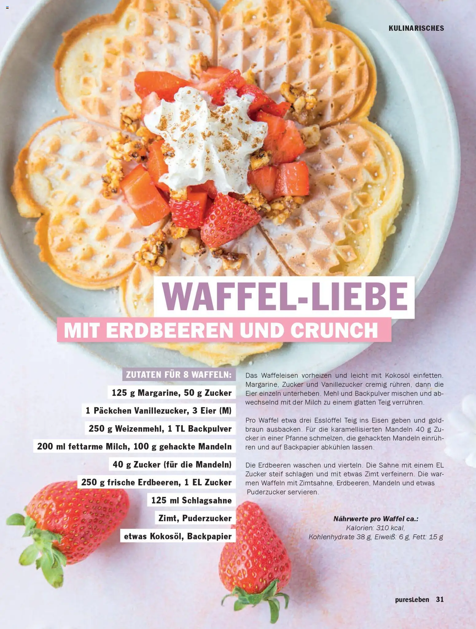 HIT pures Leben 02/2026 – gültig ab 14.04.2026 | Seite: 31 | Produkte: Schlagsahne, Eier, Waffeln, Erdbeeren