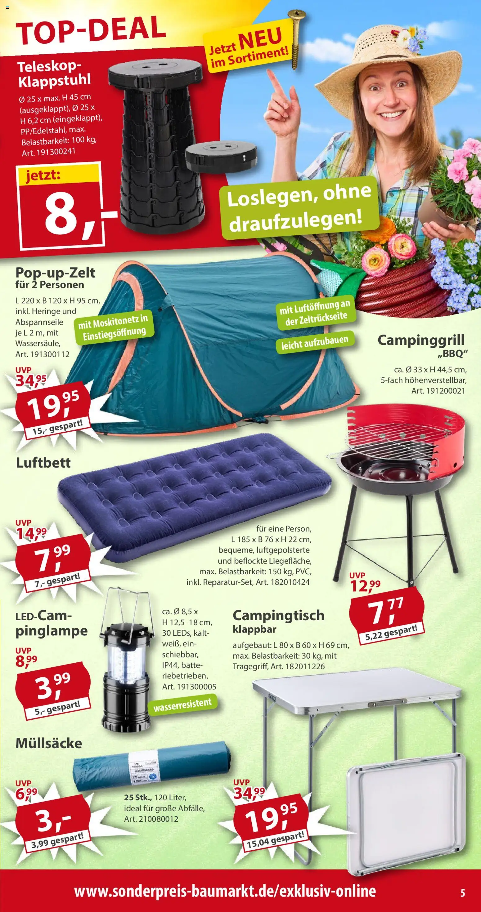 Sonderpreis Baumarkt Prospekt 	 – gültig ab 09.05.2026 | Seite: 5