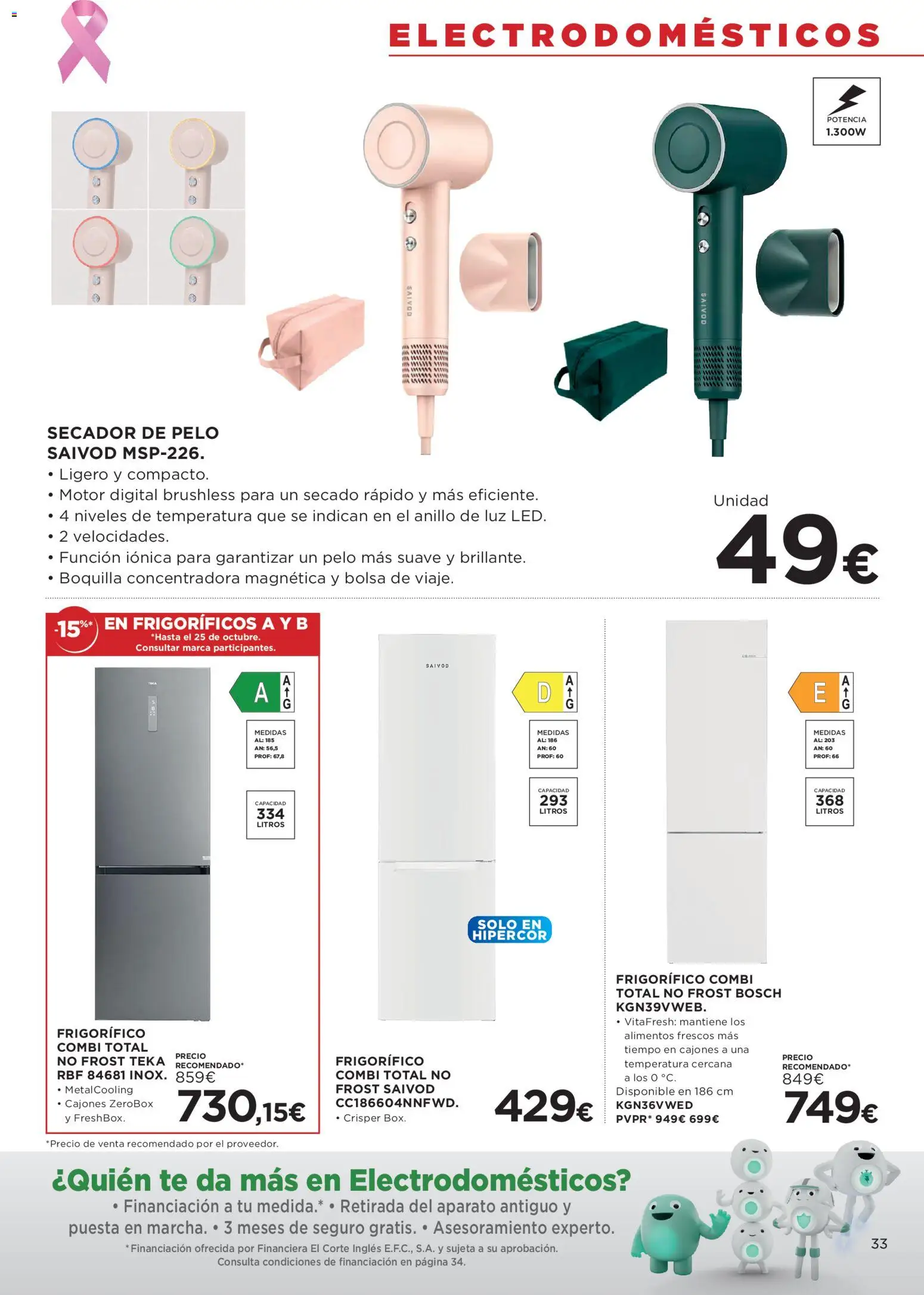 Hipercor catálogo │ válido desde el 15/10/2026 | Página: 33 | Productos: Té, Bolsa, Combi, Alimentos