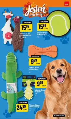 Pogląd oferty "POLOmarket katalog - Jesień" - ważna od 25.09.2026 | Strona: 17 | Produkty: Dysk, Krowka, Zabawka dla psa