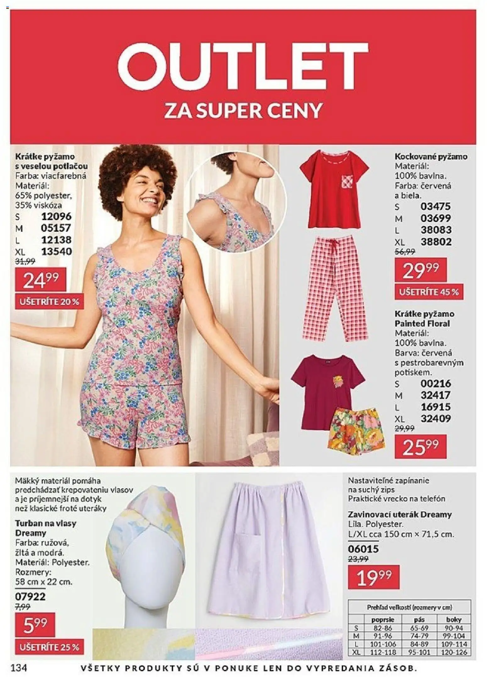 Nové Avon akcie – leták je platný od 01.06.2026 | Strana: 134 | Produkty: Telefón, Uterák, Pyžamo