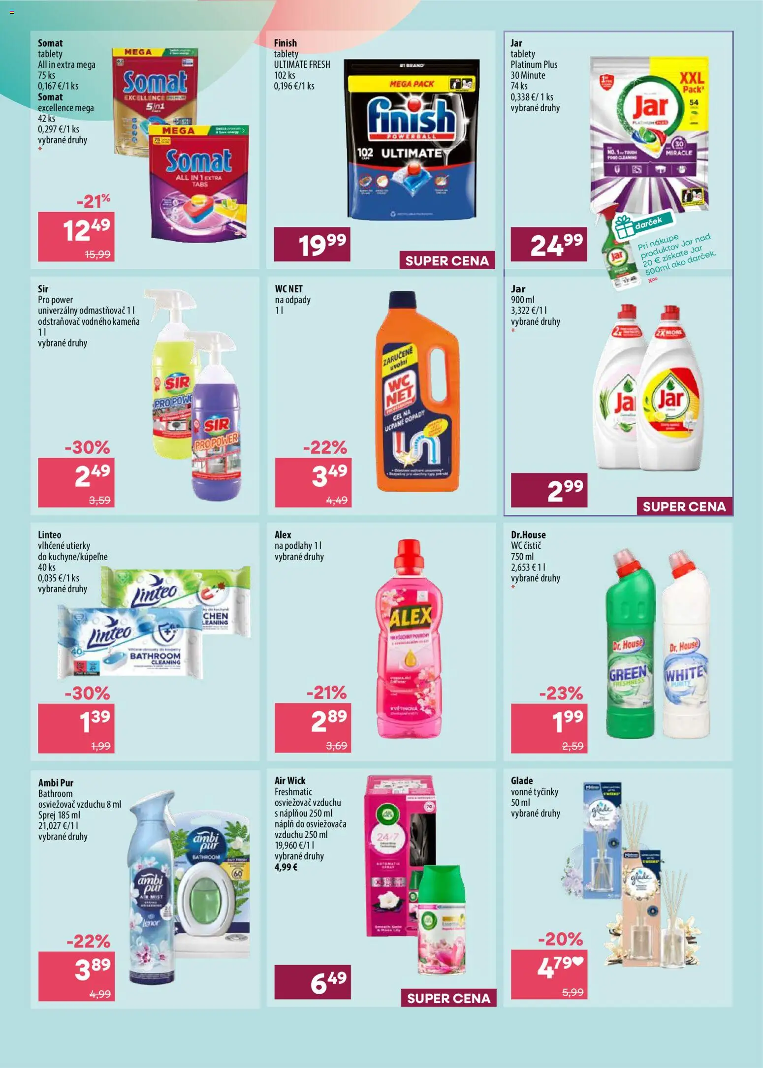Nové 101 drogerie akcie – leták je platný od 23.09.2026 | Strana: 8 | Produkty: Osviežovač vzduchu, Jar, Lenor