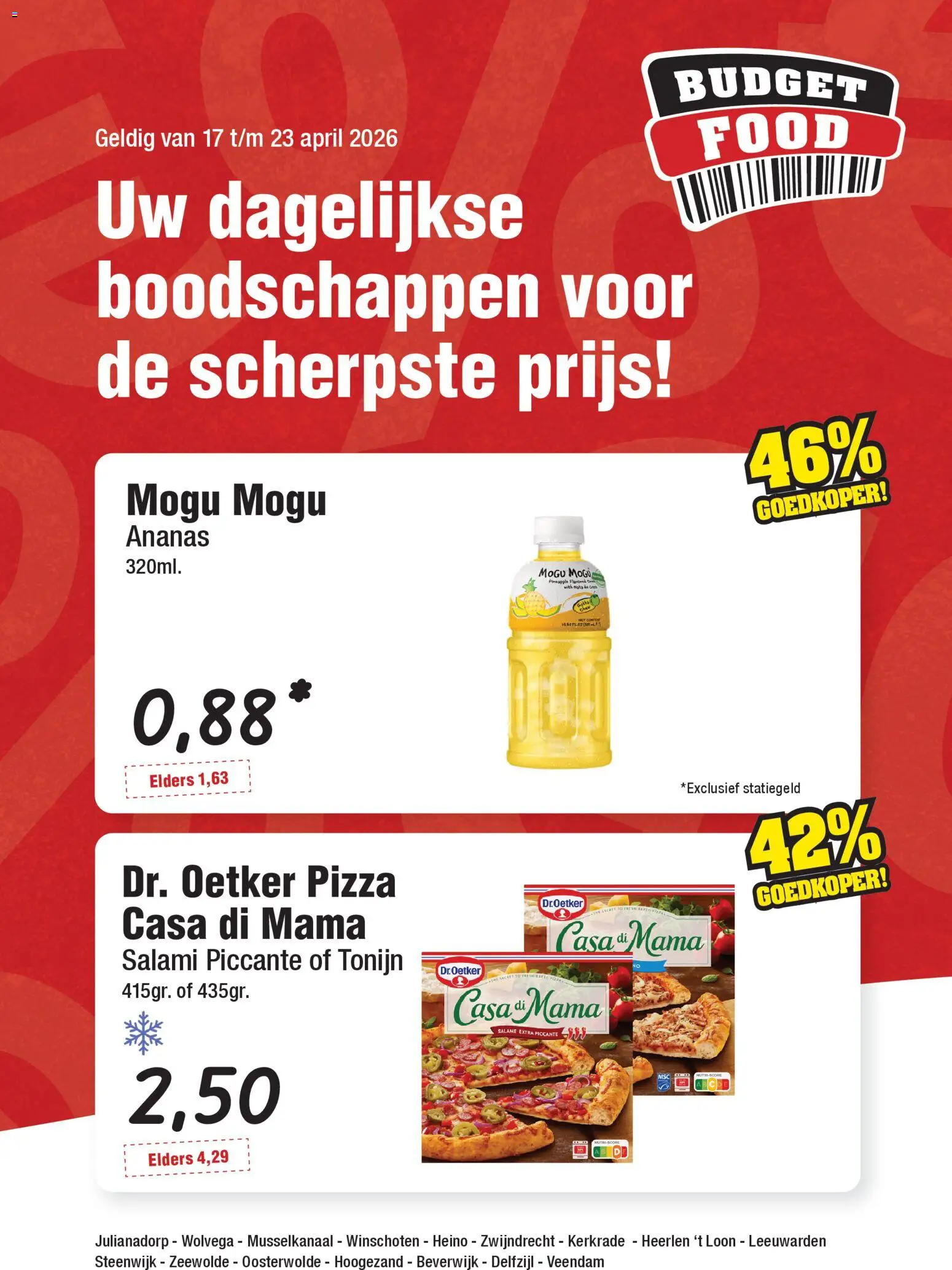 {H1} | Pagina: 1 | Producten: Salami, Pizza, Ananas, Tonijn
