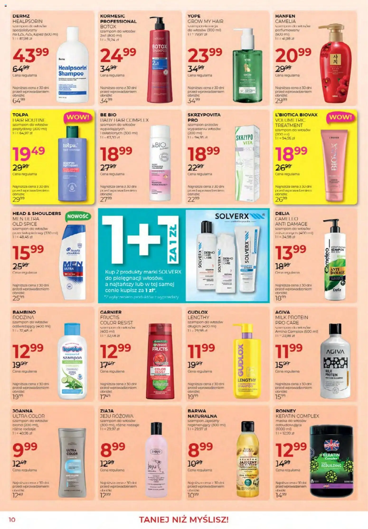 Jawa gazetka od 02.04.2026 | Strona: 10 | Produkty: Szampon do włosów przeciwłupieżowy, Szampon, Maska do włosów, Maska