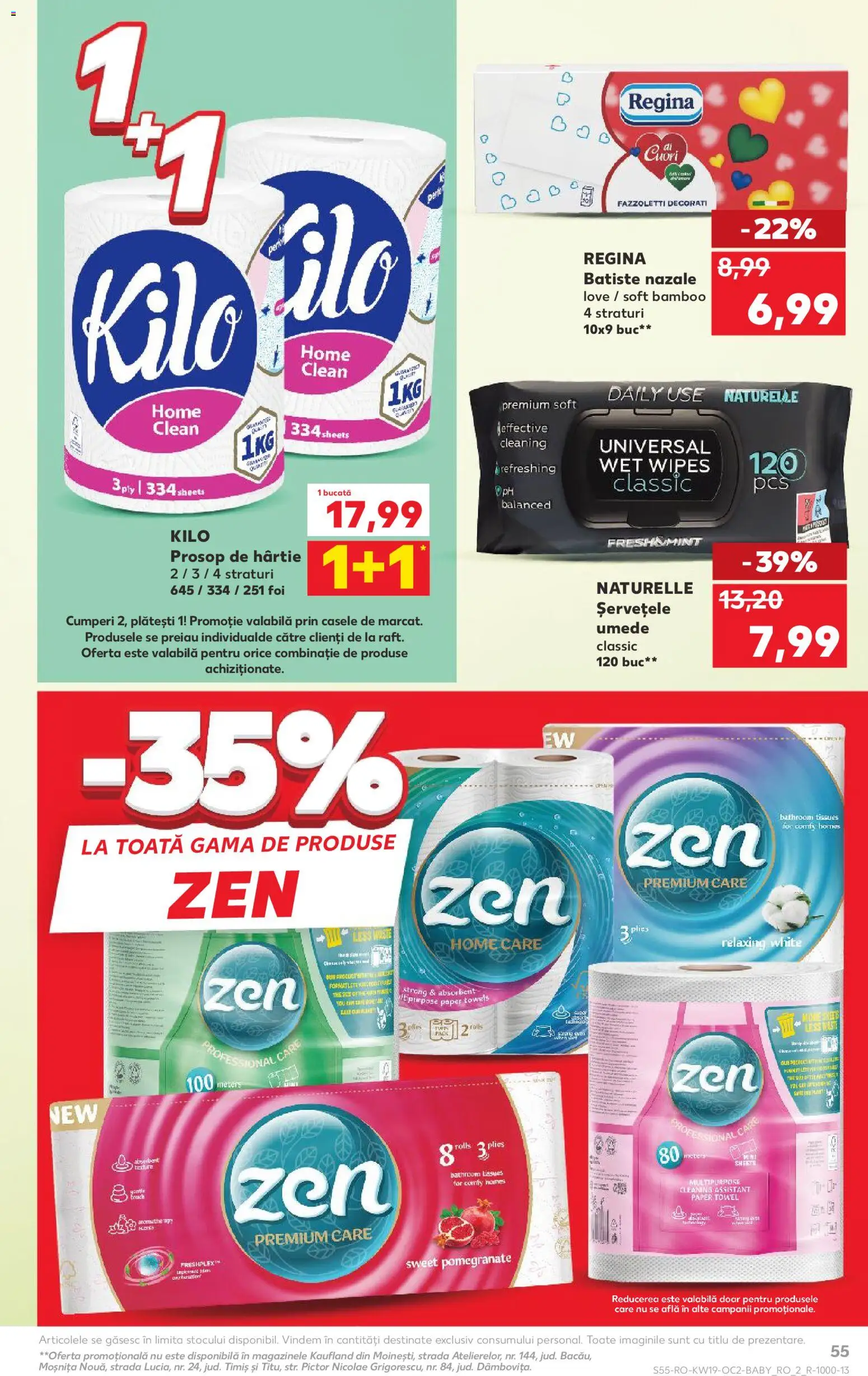 Noul catalog Kaufland – valabil de la 06.05.2026 | Pagină: 55 | Produse: Pomelo, Raft, Șervețele umede, Yaşlı Köpek Konservesi