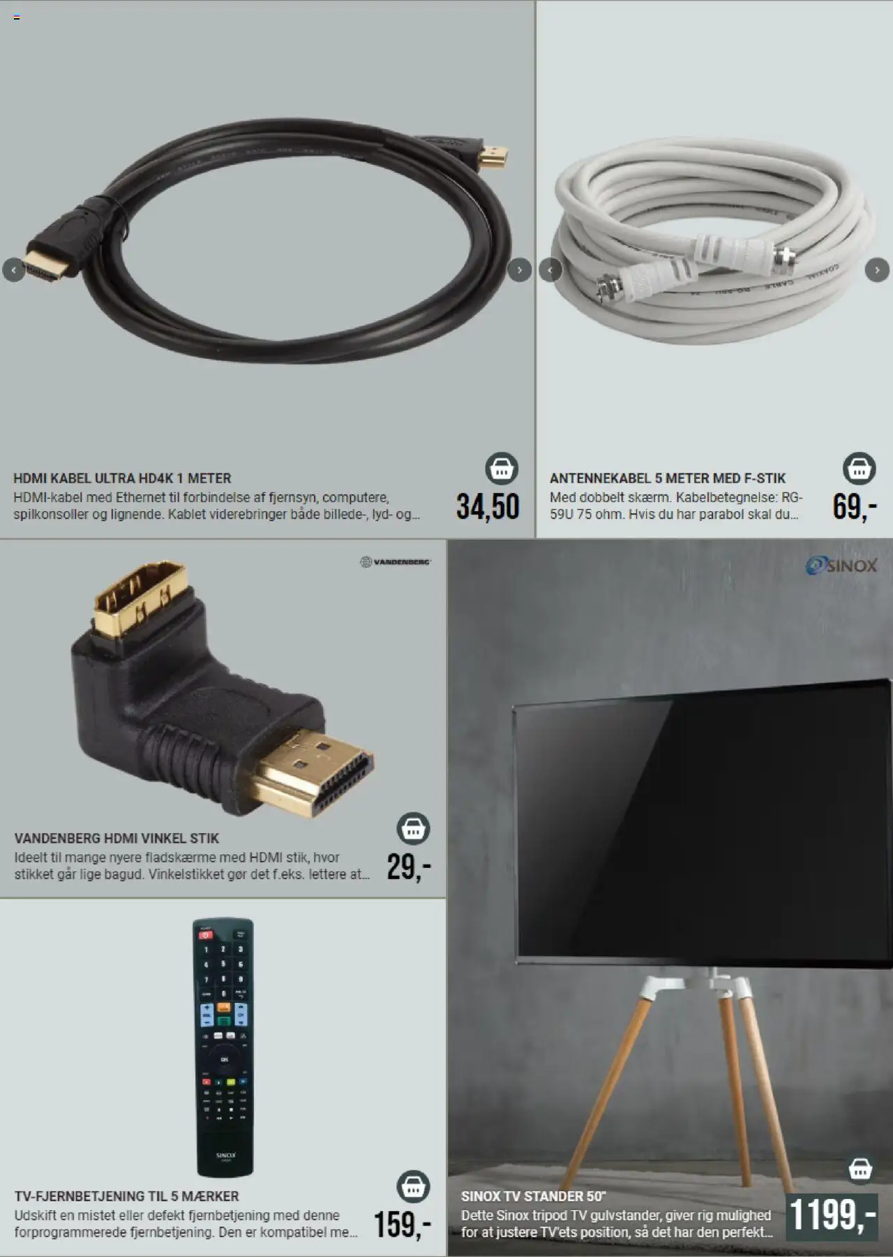 Harald Nyborg tilbudsavis – gyldig fra 01/10/2025 | Side: 19 | Produkter: Stik, TV, Kabel, Fladskærme