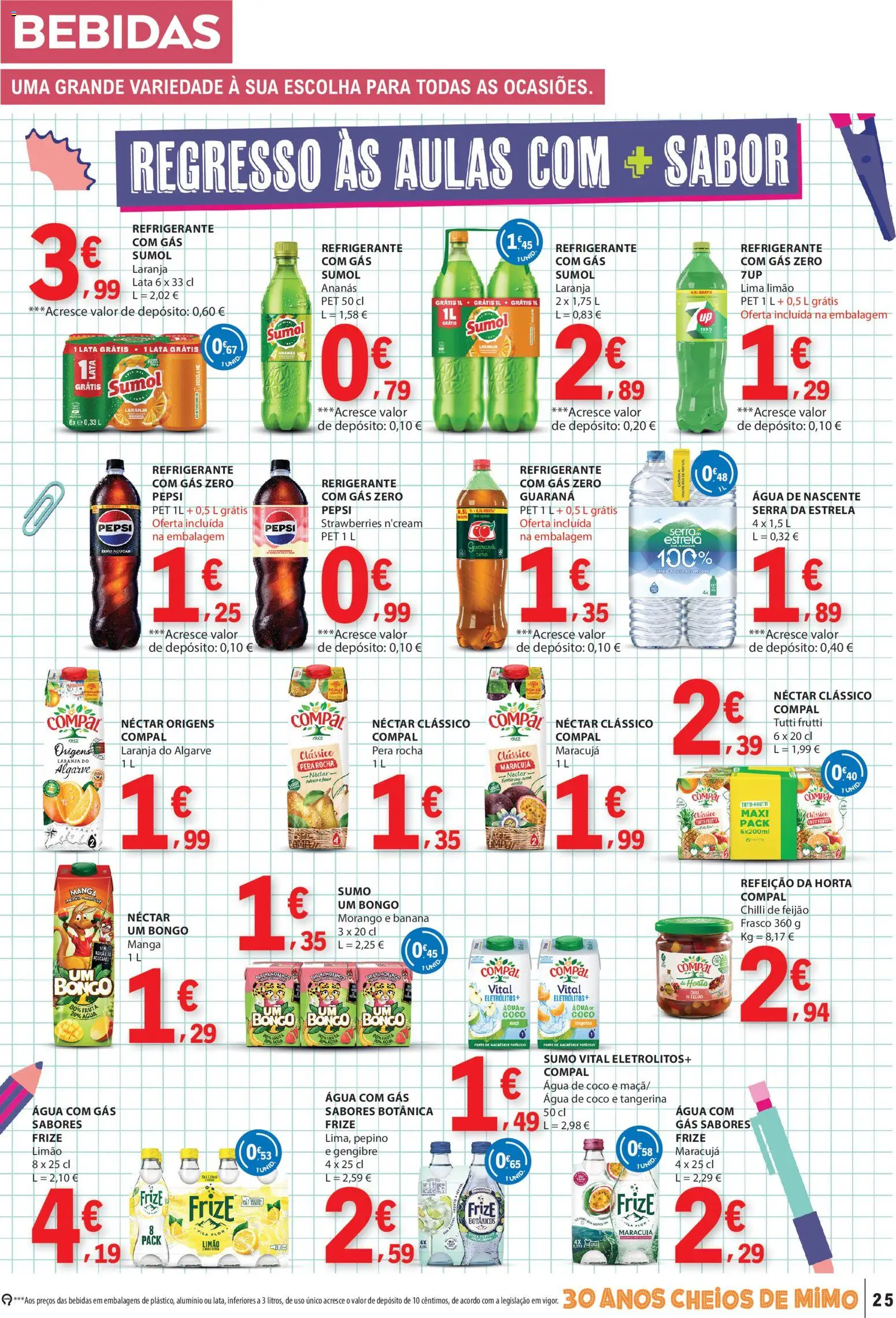 E.Leclerc folheto │ válido de 03/09/2026 | Página: 25 | Produtos: Pepsi, Banana, Coco, Feijão