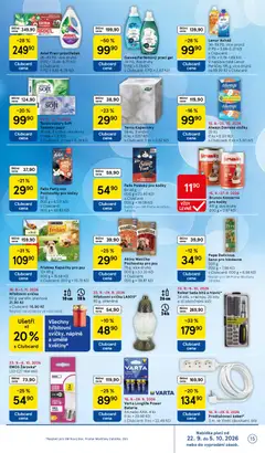 Náhled letáku Tesco leták - Supermarket od 23.09.2026 | Strana: 15 | Produkty: Aviváž, Prací gel, Polévky, Kapsičky pro psy